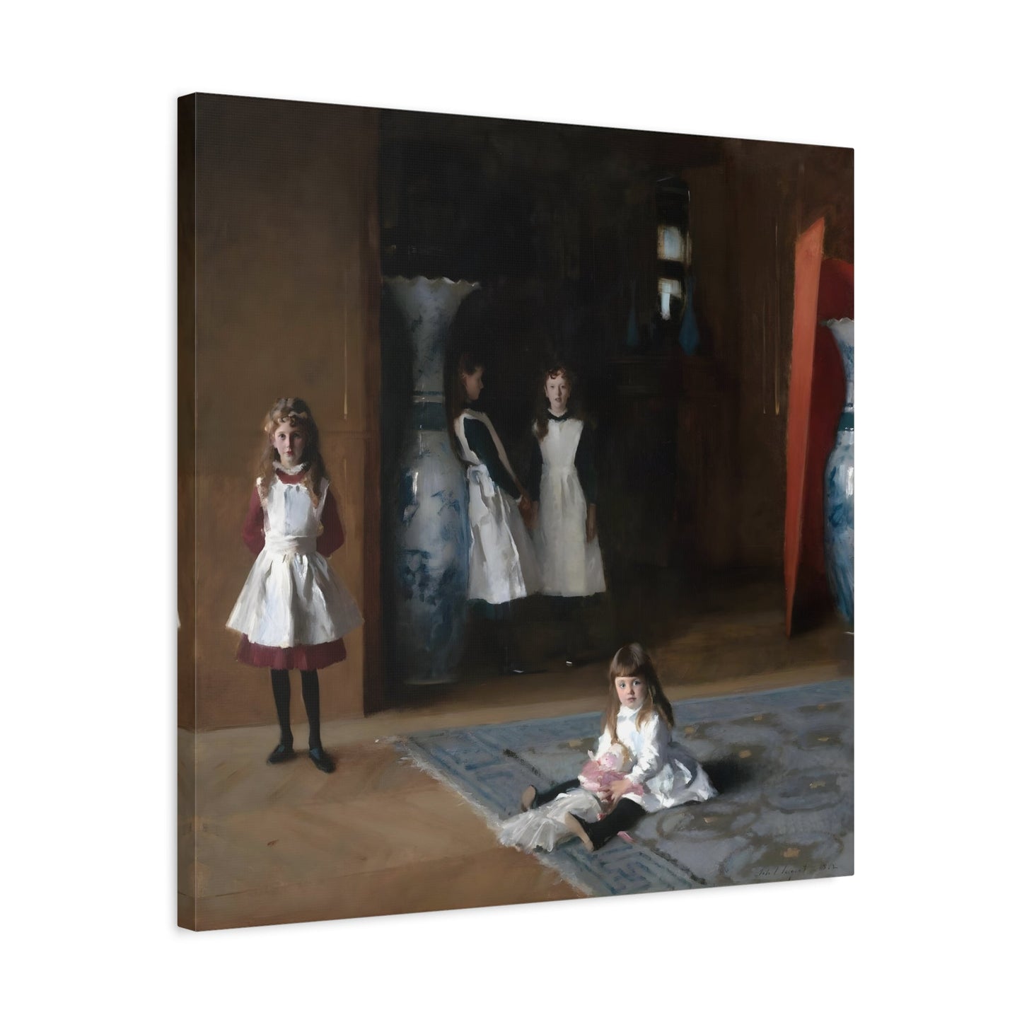 John Singer Sargent Canvas Wall Art Print - Daughters of Edward Darley Boit