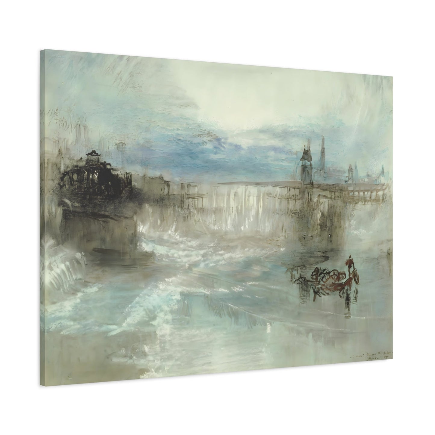 Joseph William Turner View of Lucerne - Landscape Canvas Wall Art Print