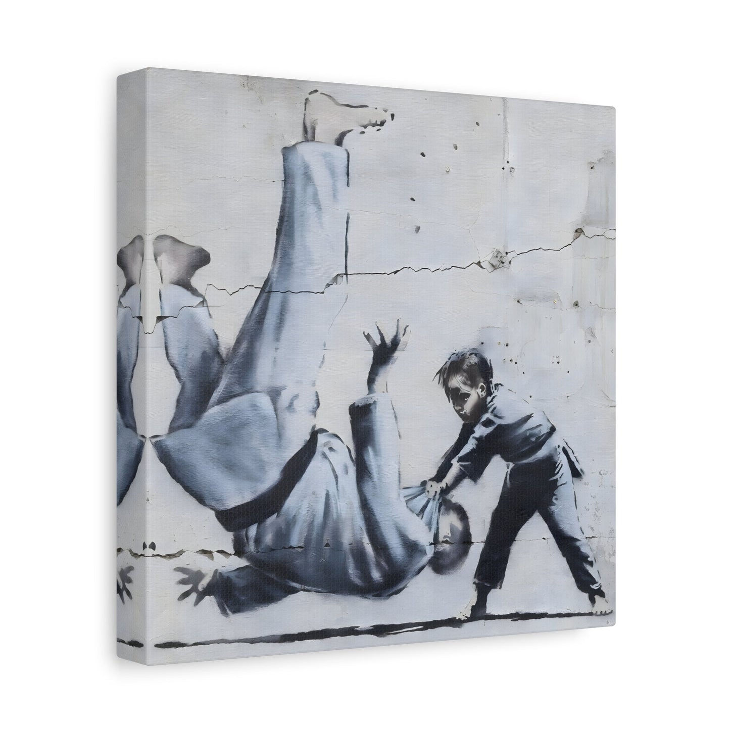 Judoka Canvas Banksy Home Decor Street Graffiti Wall Art