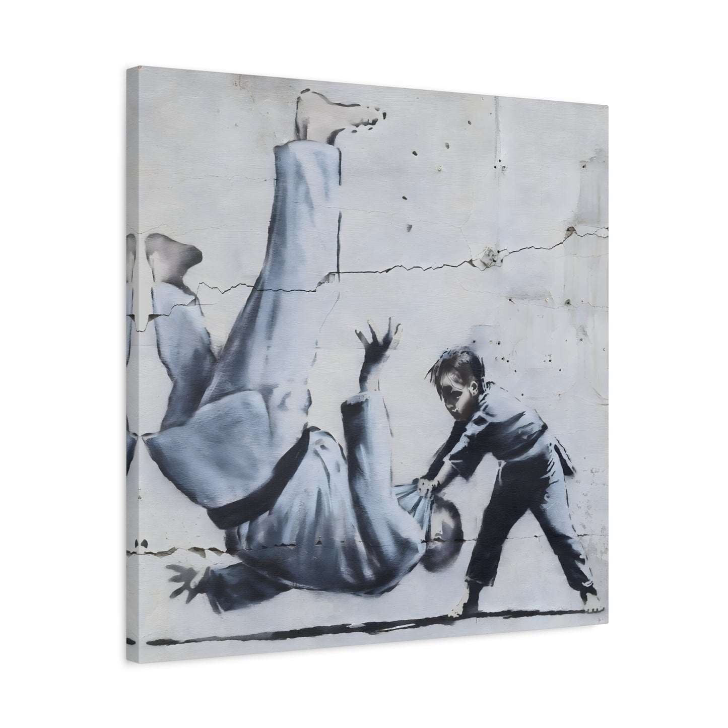 Judoka Canvas Banksy Home Decor Street Graffiti Wall Art
