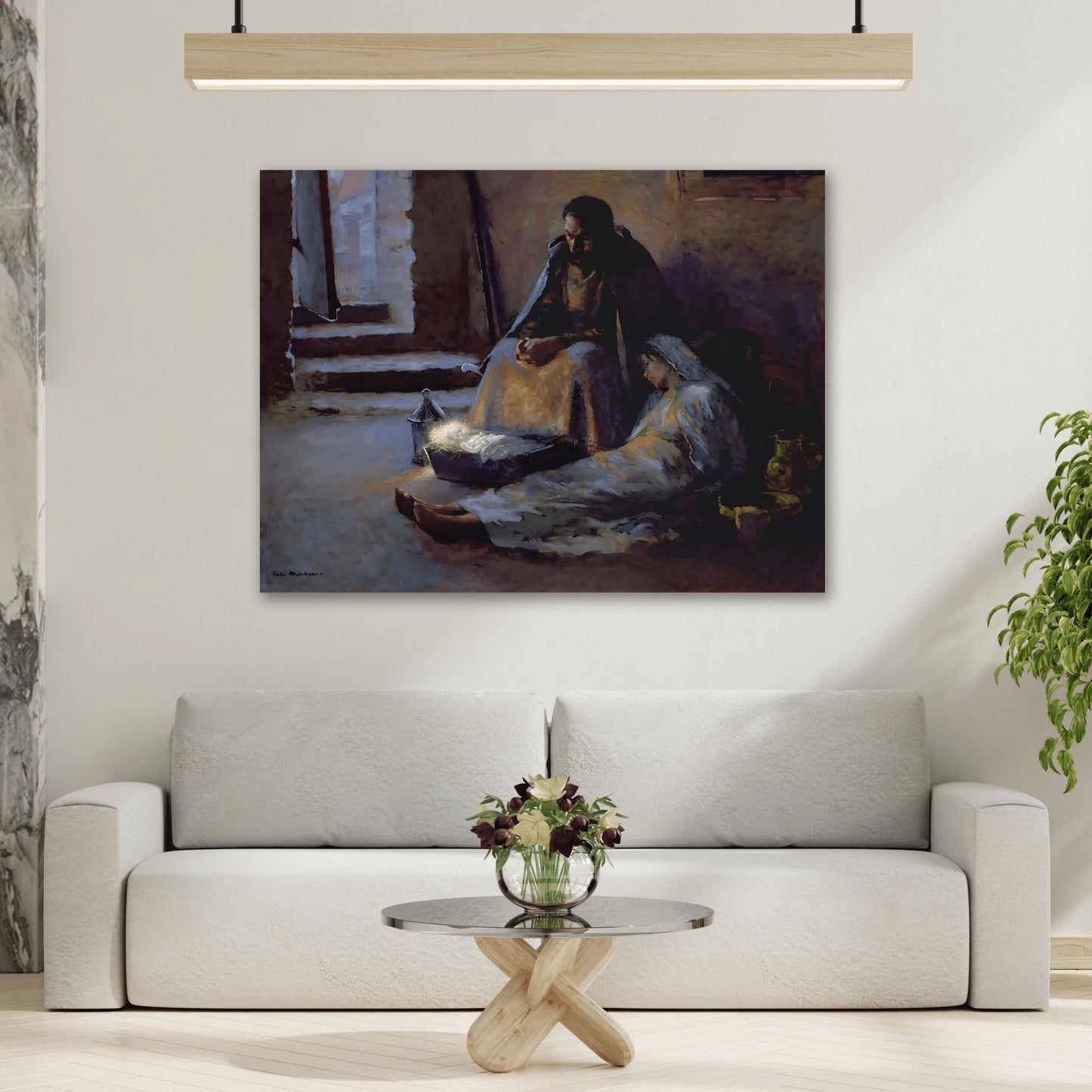 Julius Garibaldi Gari Melchers Nativity - Canvas Wall Art Reproduction