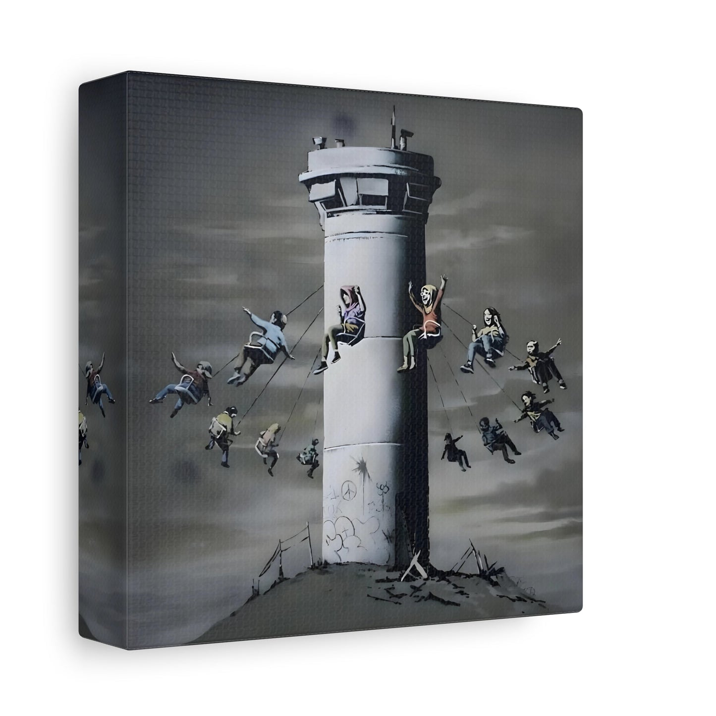 Luna Park Banksy Canvas Wall Art Print - Famous Wall Decor