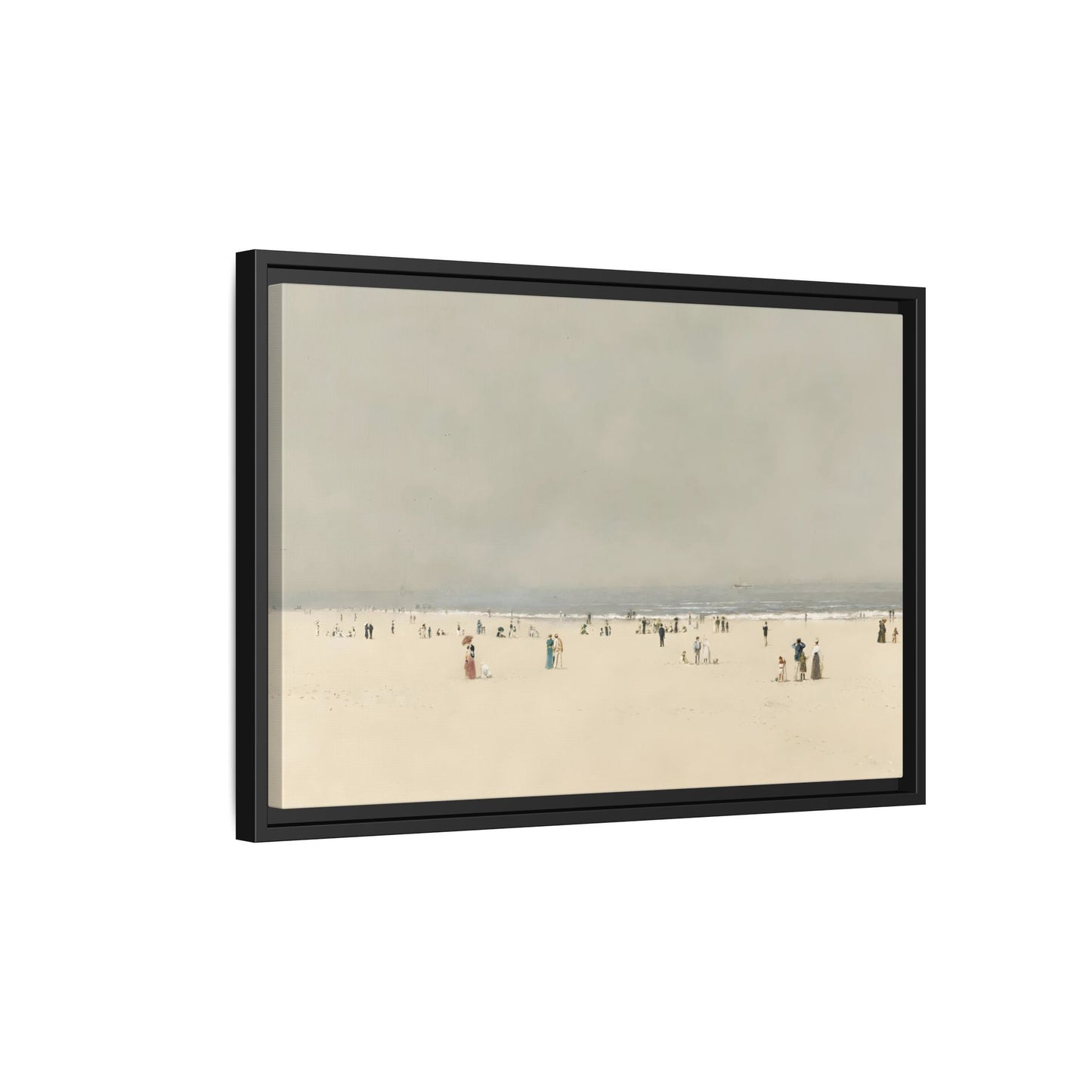 Minimalist Sand Sea Canvas, Summer Phantasy Vintage Beach Wall Art Prints