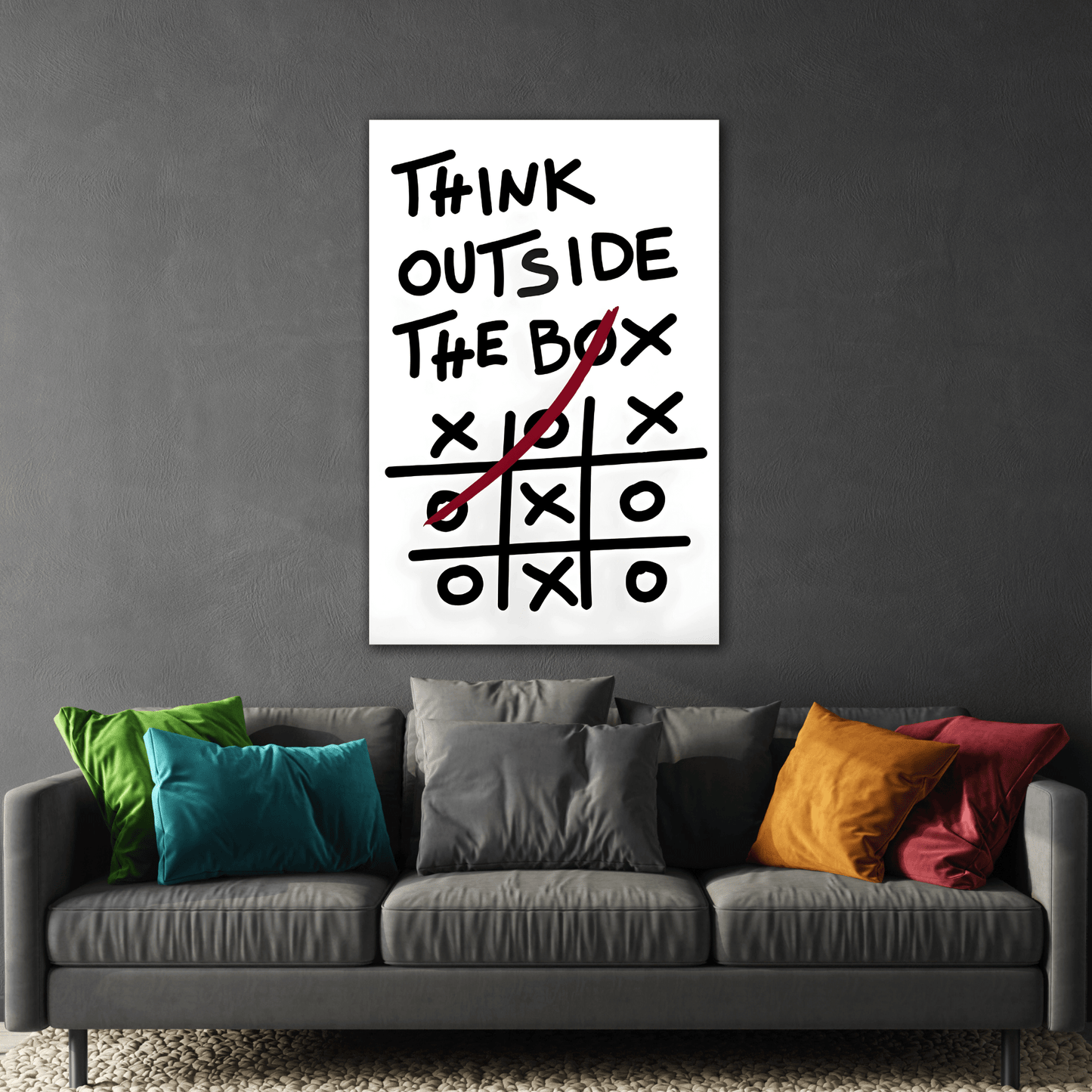 Motivational Quotes Canvas Wall Art Inspirational Office Decor Print