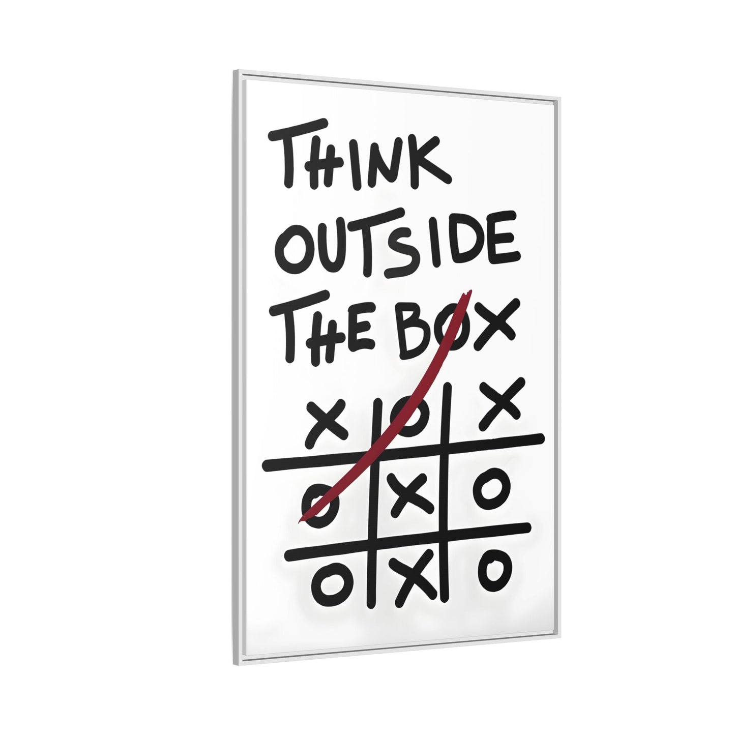 Motivational Quotes Framed Canvas Inspirational Wall Art Office Decor