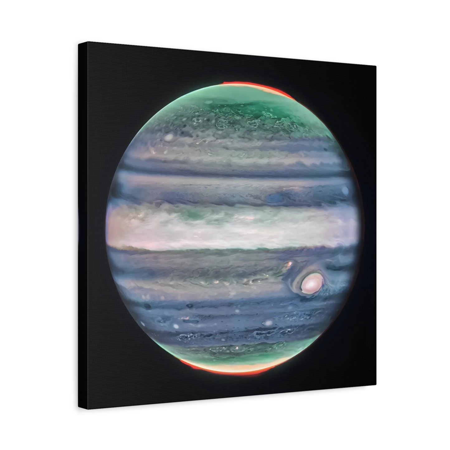 NASA Jupiter Canvas Wall Art - James Webb Space Telescope First Images Framed Print