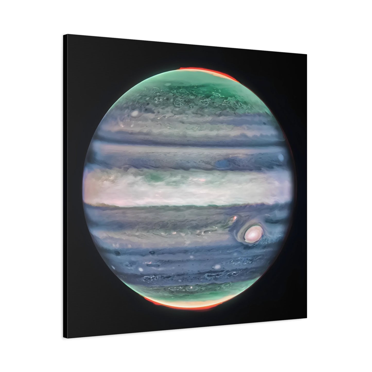 NASA Jupiter Canvas Wall Art - James Webb Space Telescope First Images Framed Print