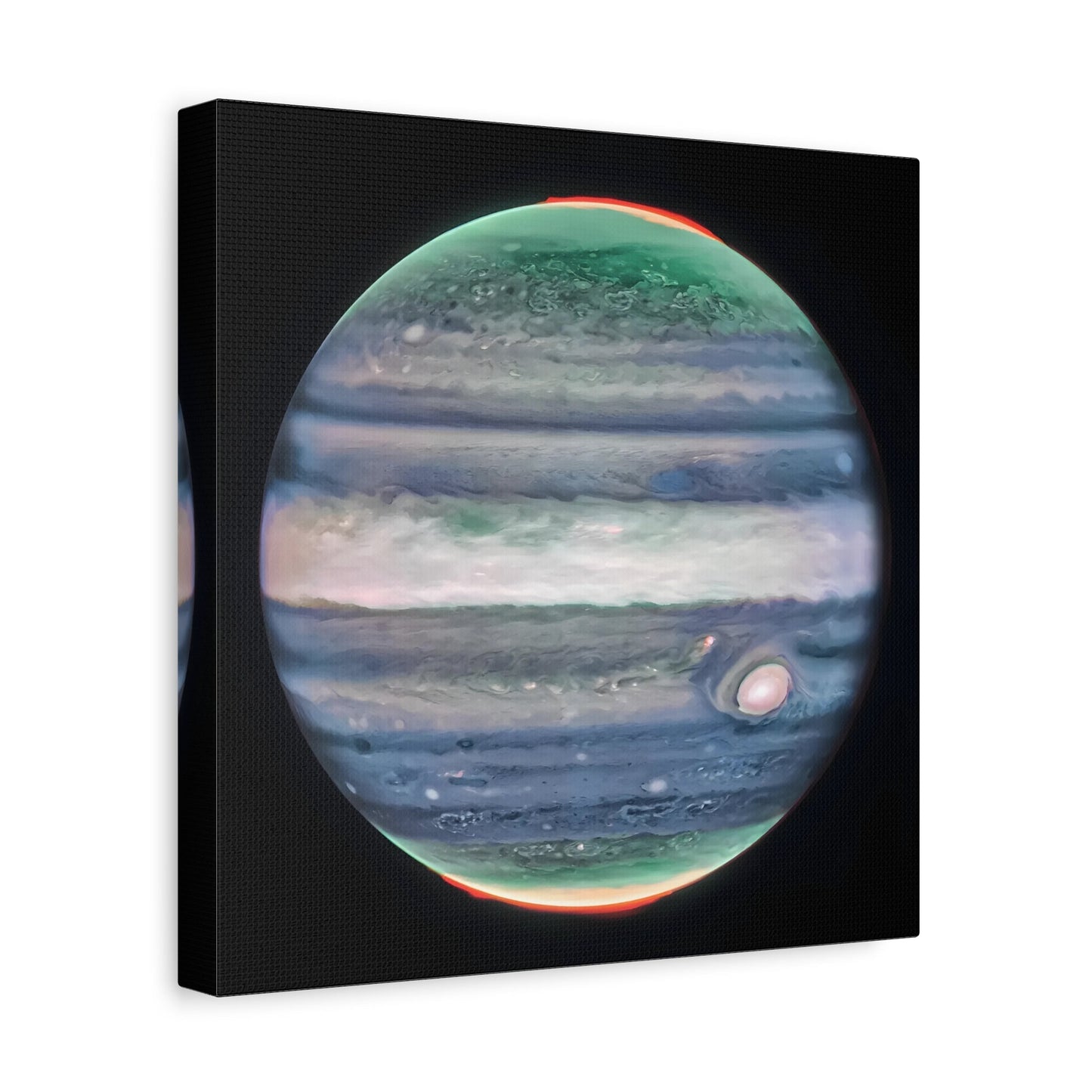 NASA Jupiter Canvas Wall Art - James Webb Space Telescope First Images Framed Print