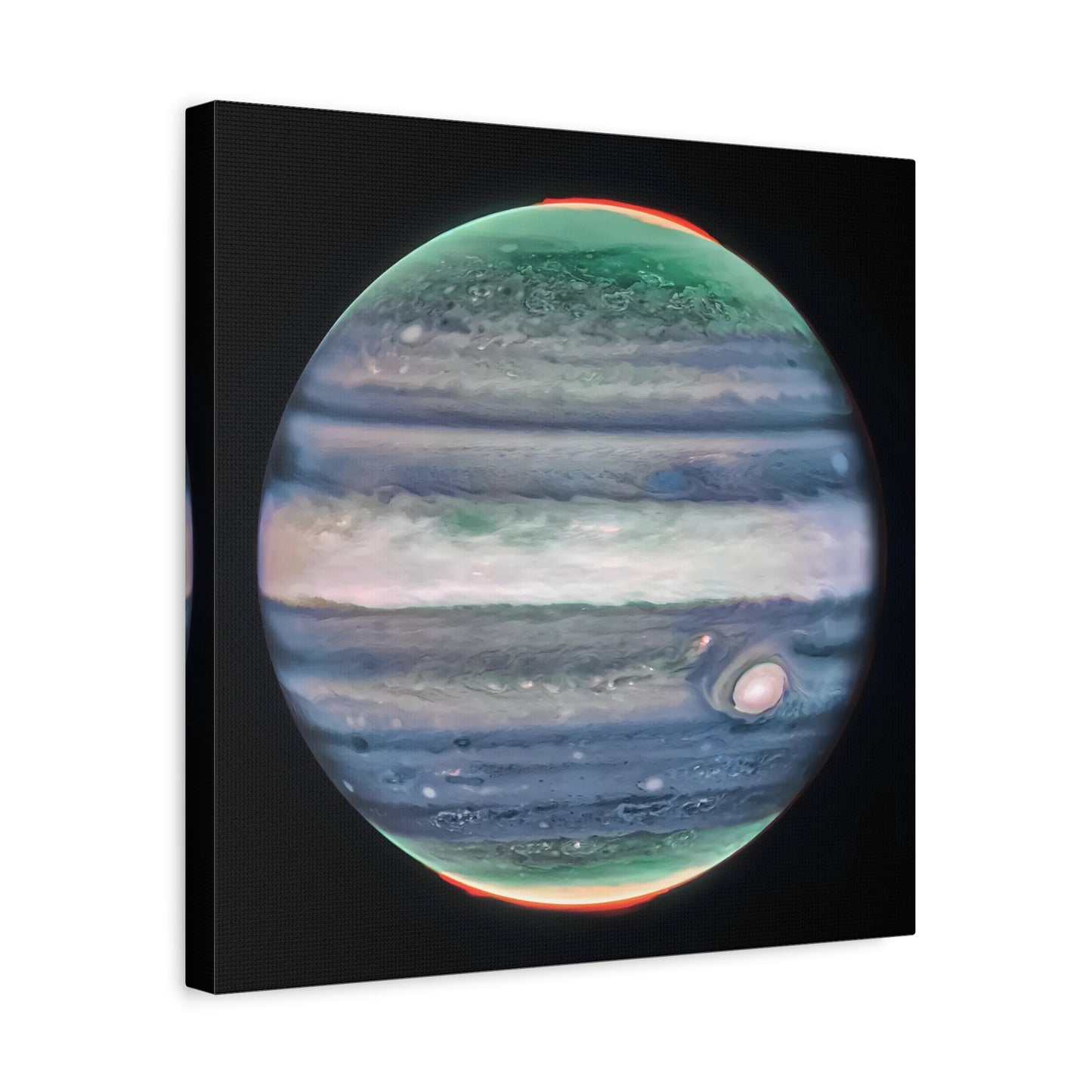 NASA Jupiter Canvas Wall Art - James Webb Space Telescope First Images Framed Print