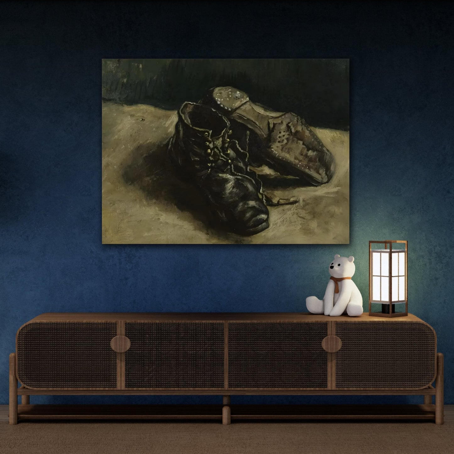 Pair of Shoes - Famous Van Gogh Canvas Wall Art Print