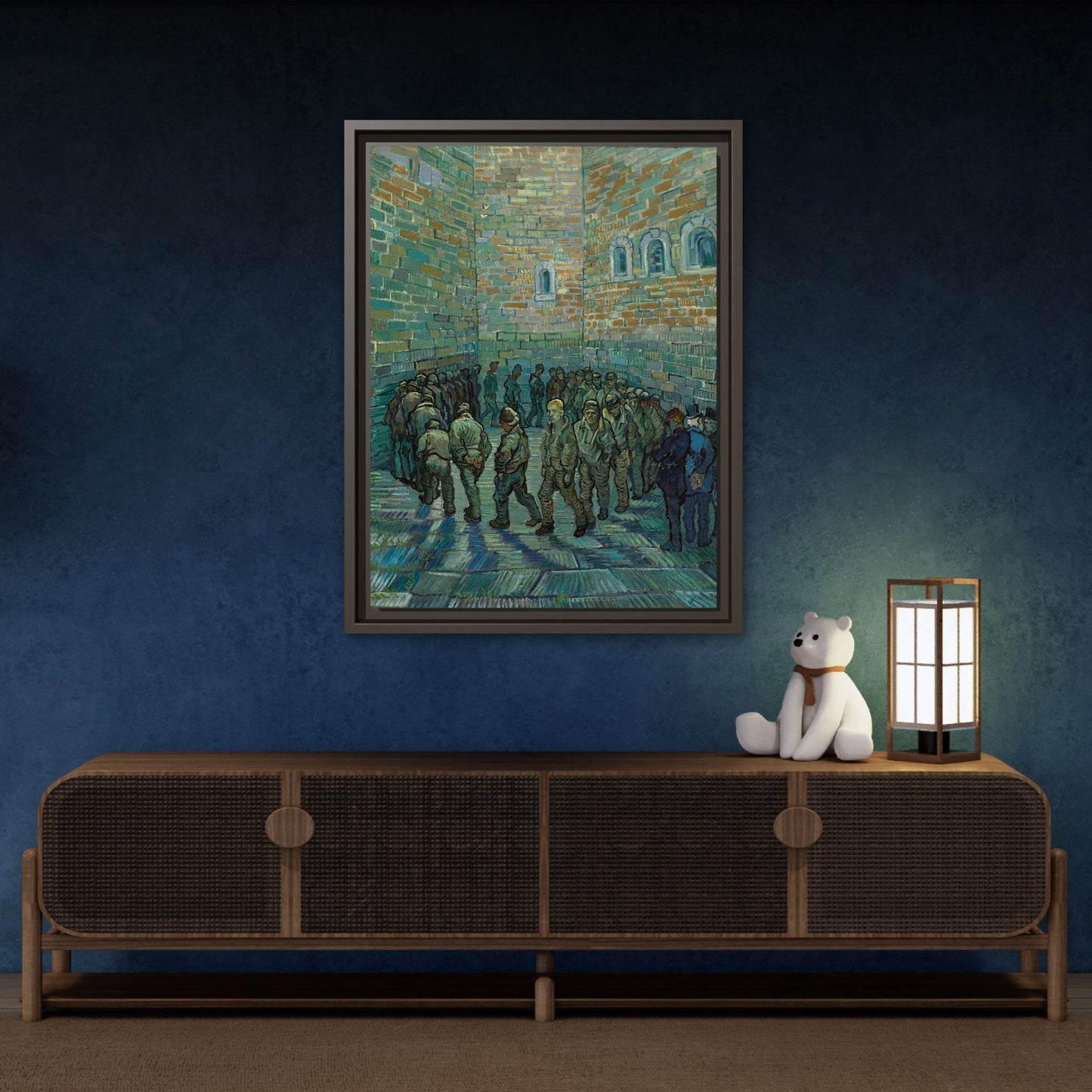 Prison Courtyard Van Gogh Canvas Print - Famous Wall Art Prints