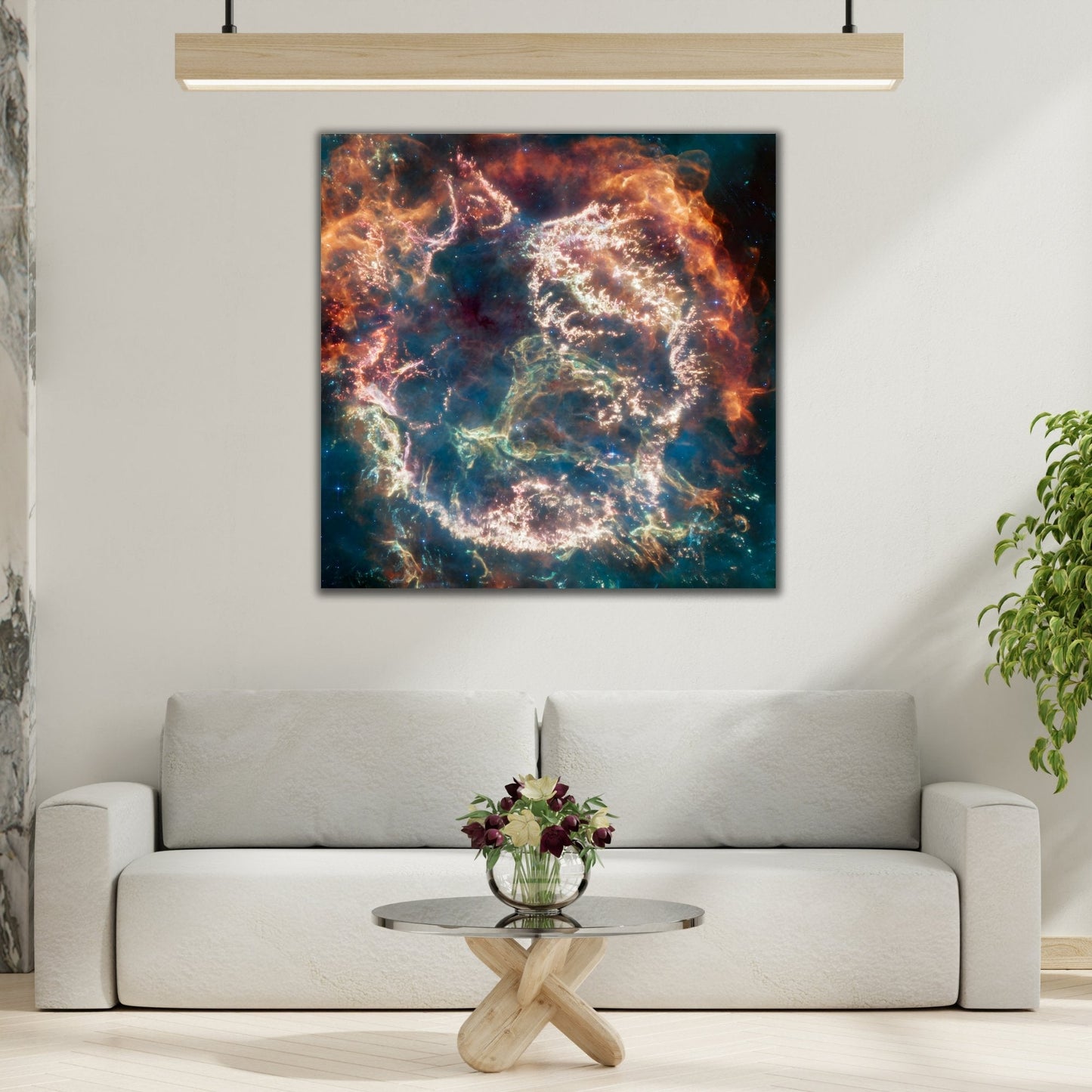 Supernova NASA Space Canvas Wall Art Prints - Webb Telescope Cassiopeia A