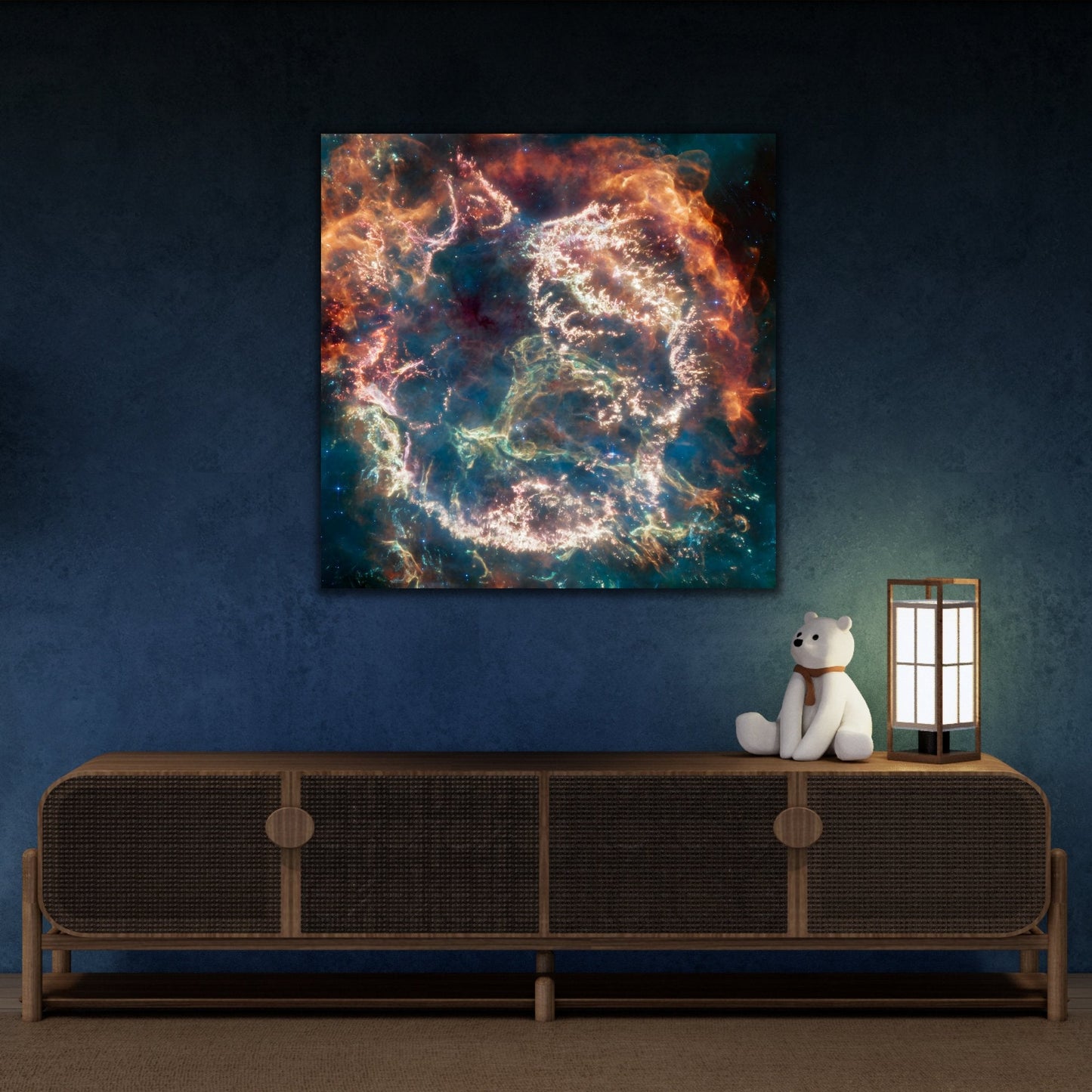 Supernova NASA Space Canvas Wall Art Prints - Webb Telescope Cassiopeia A