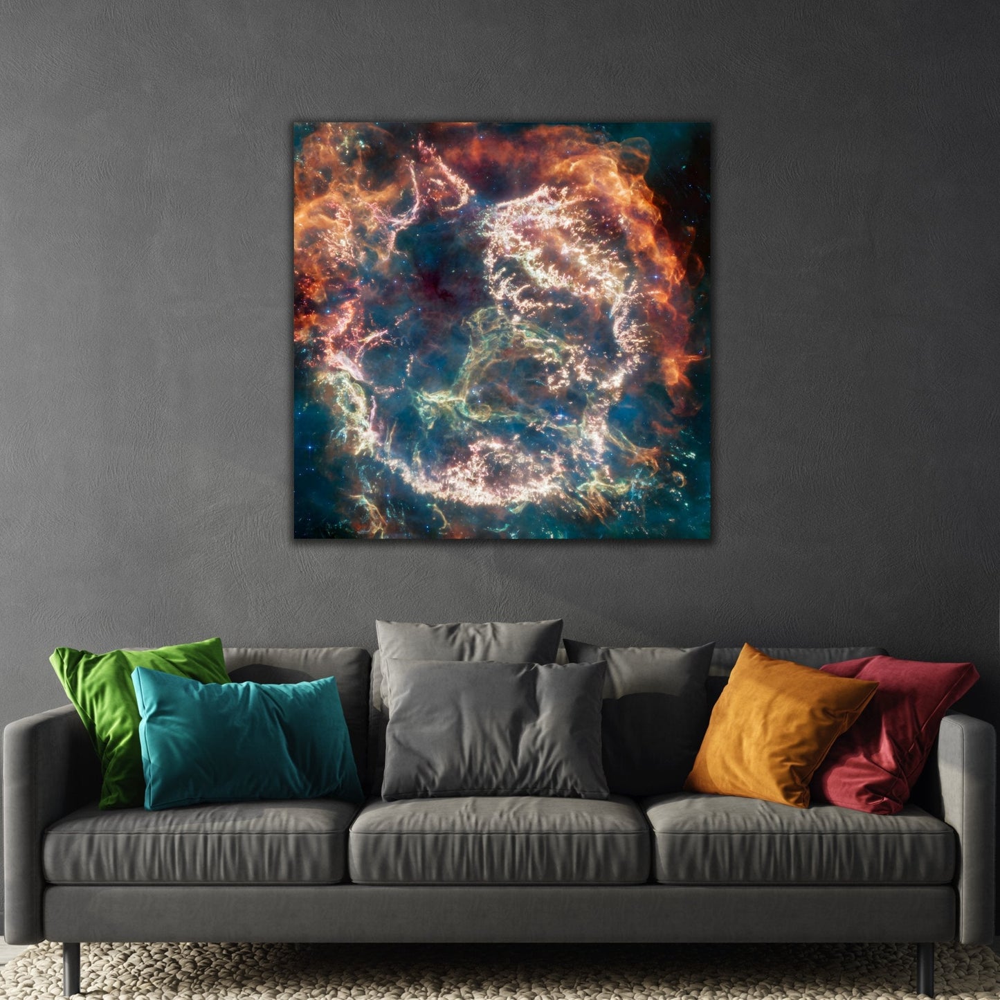 Supernova NASA Space Canvas Wall Art Prints - Webb Telescope Cassiopeia A