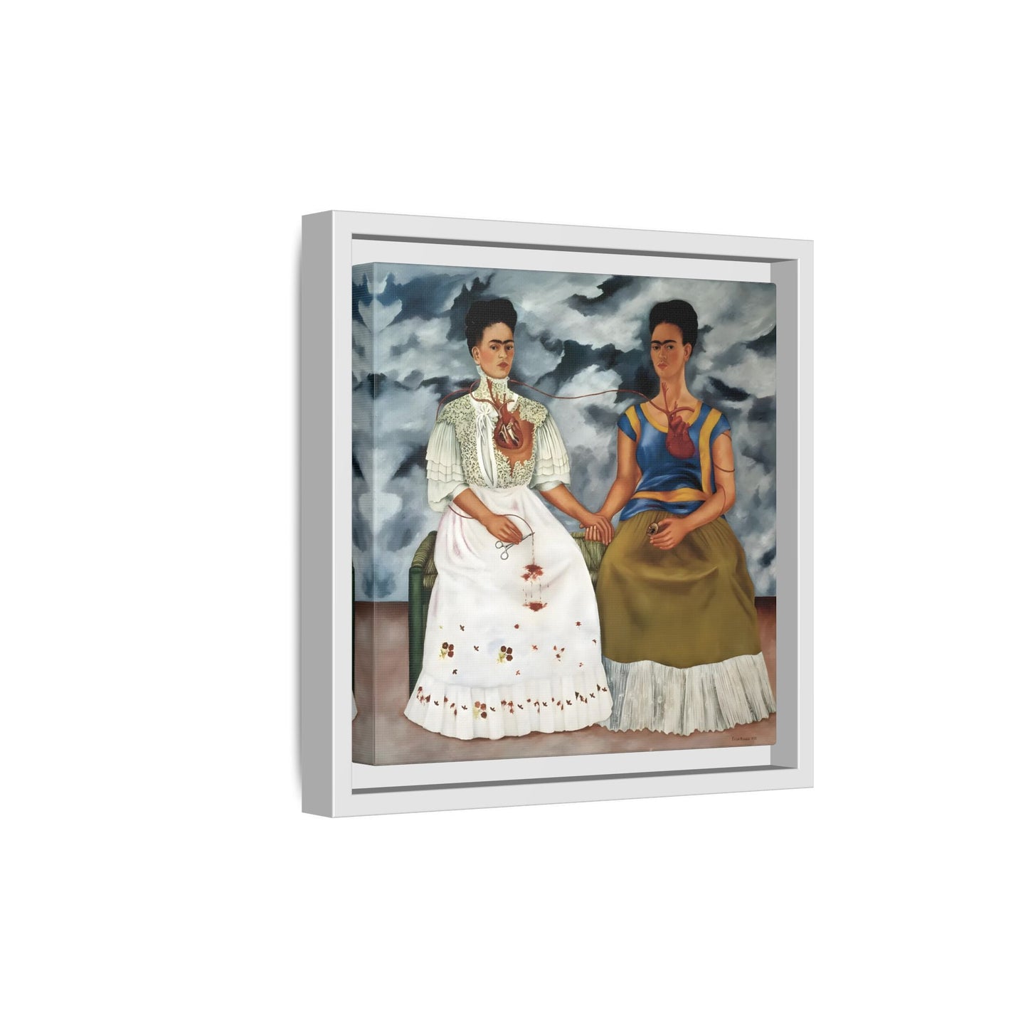 Two Fridas Canvas Prints - Famous Mexican Kahlo Wall Art