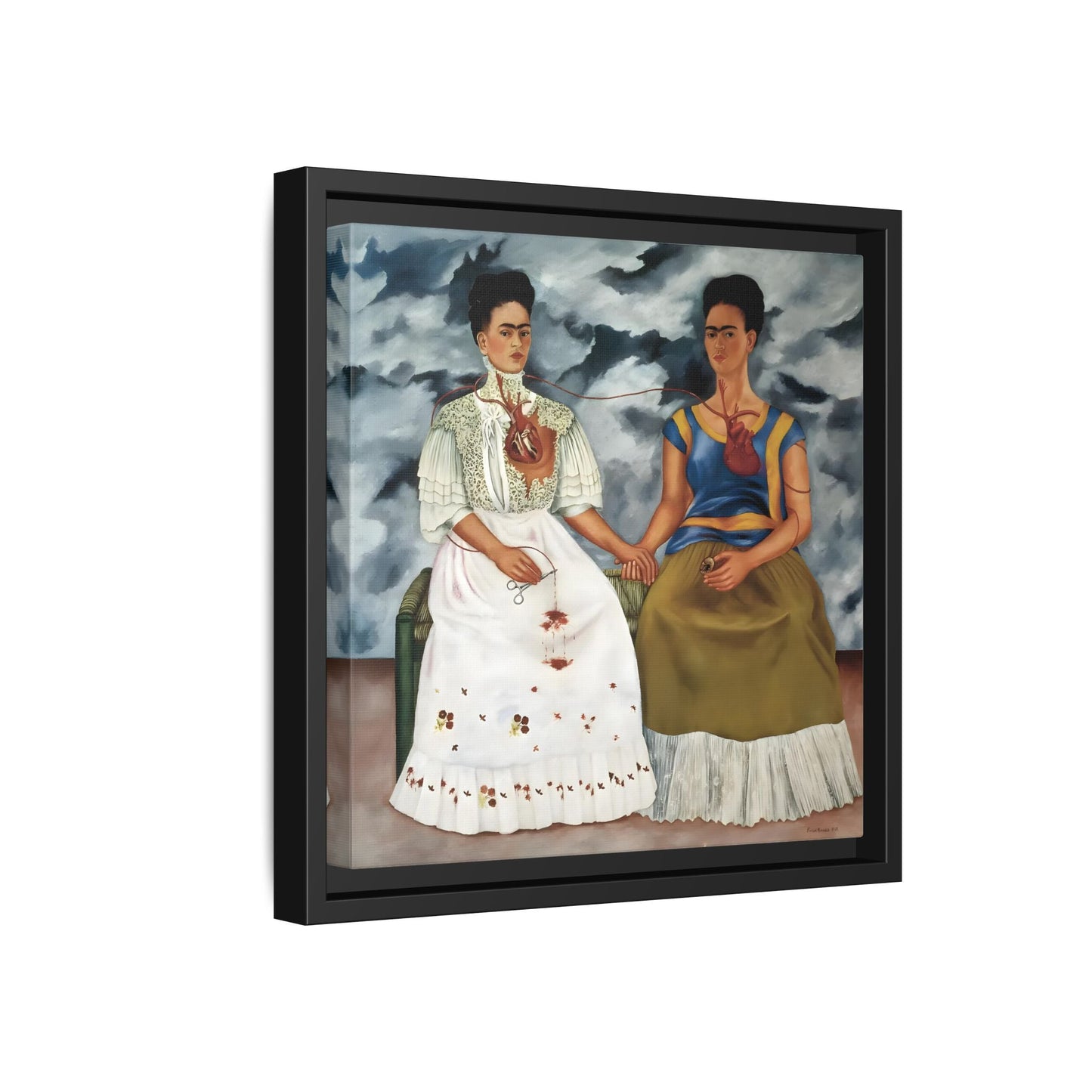 Two Fridas Canvas Prints - Famous Mexican Kahlo Wall Art