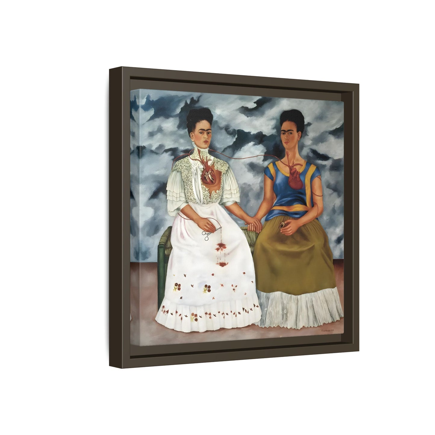 Two Fridas Canvas Prints - Famous Mexican Kahlo Wall Art