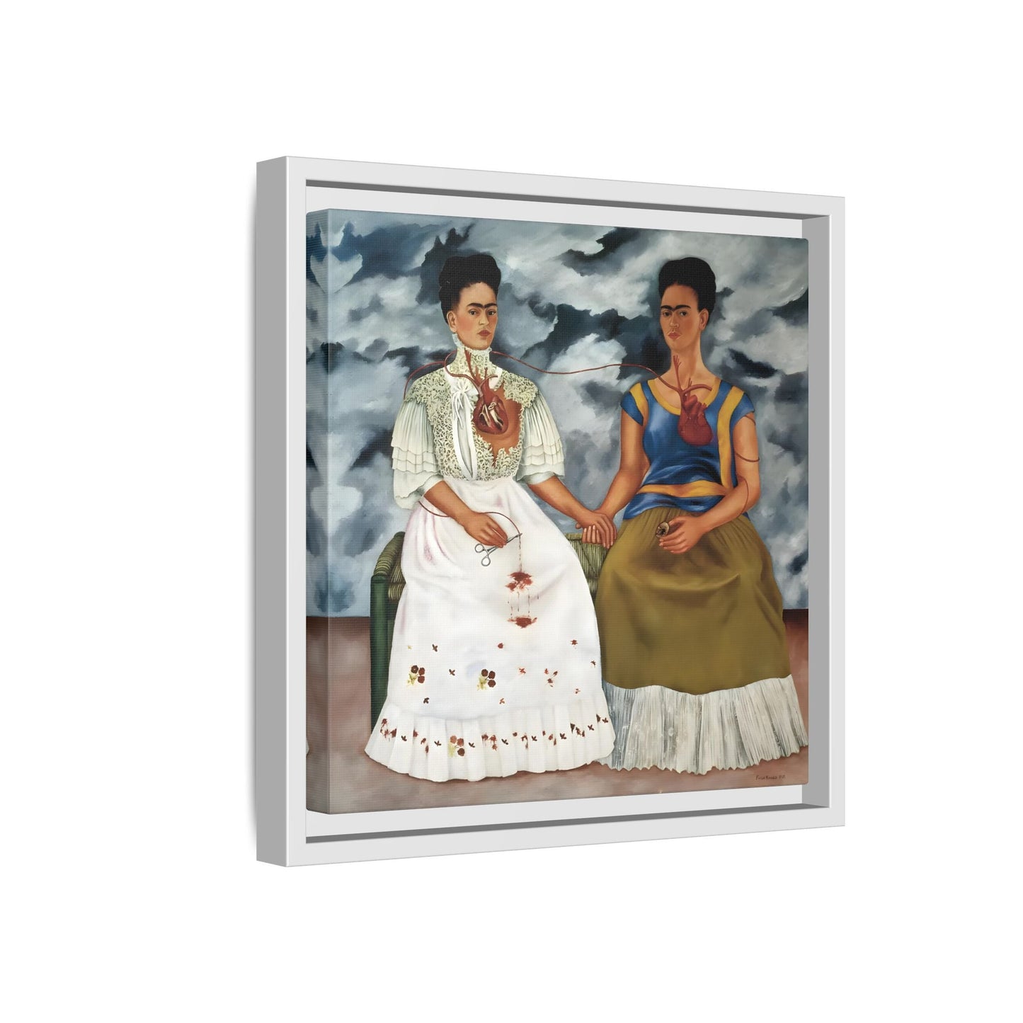 Two Fridas Canvas Prints - Famous Mexican Kahlo Wall Art