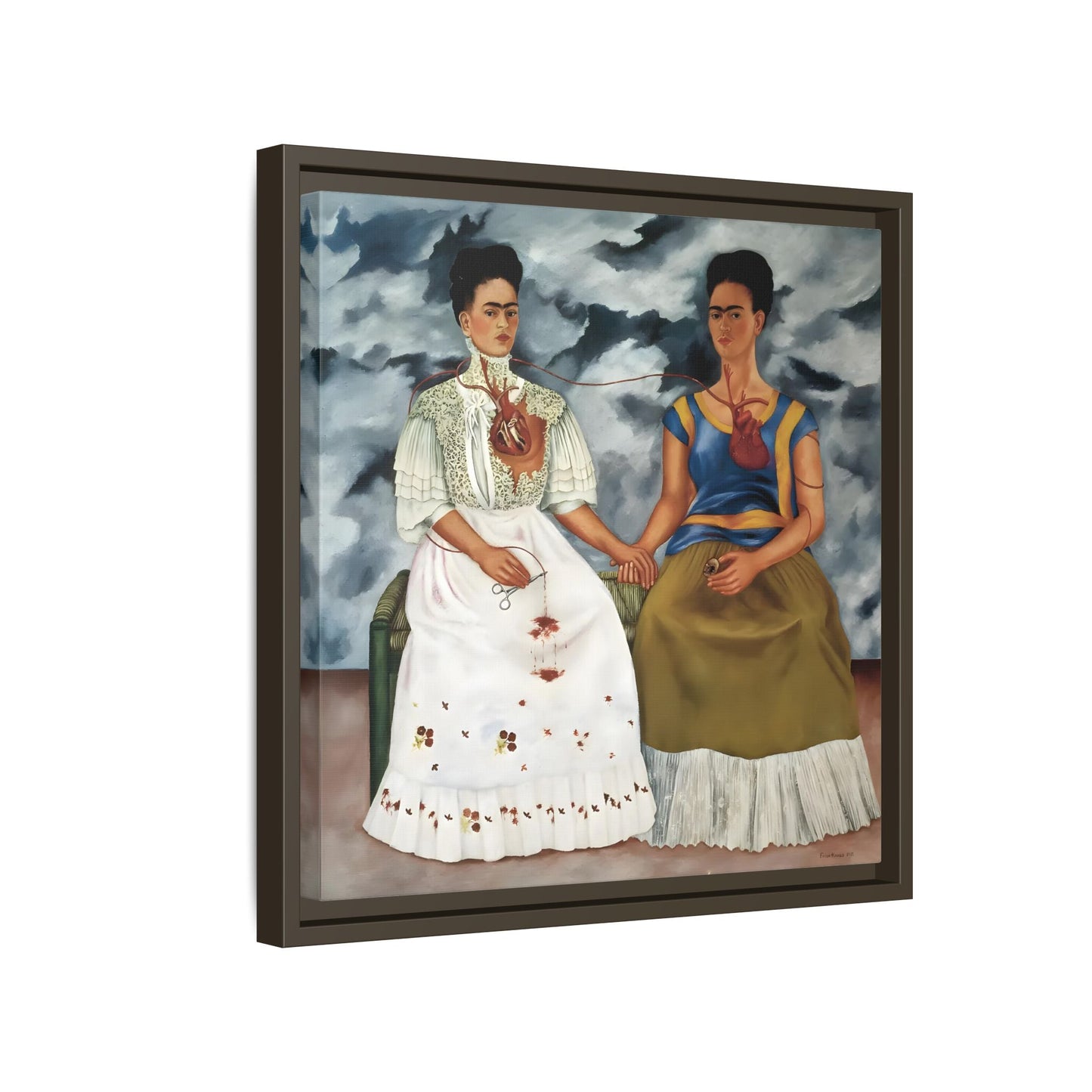 Two Fridas Canvas Prints - Famous Mexican Kahlo Wall Art
