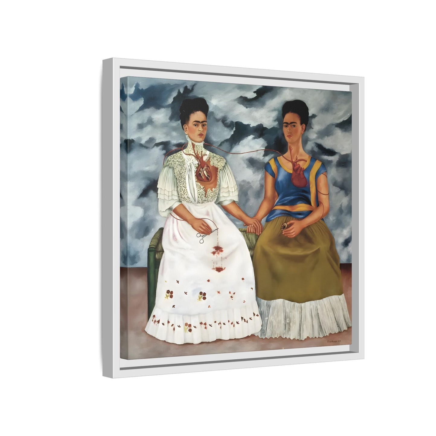 Two Fridas Canvas Prints - Famous Mexican Kahlo Wall Art