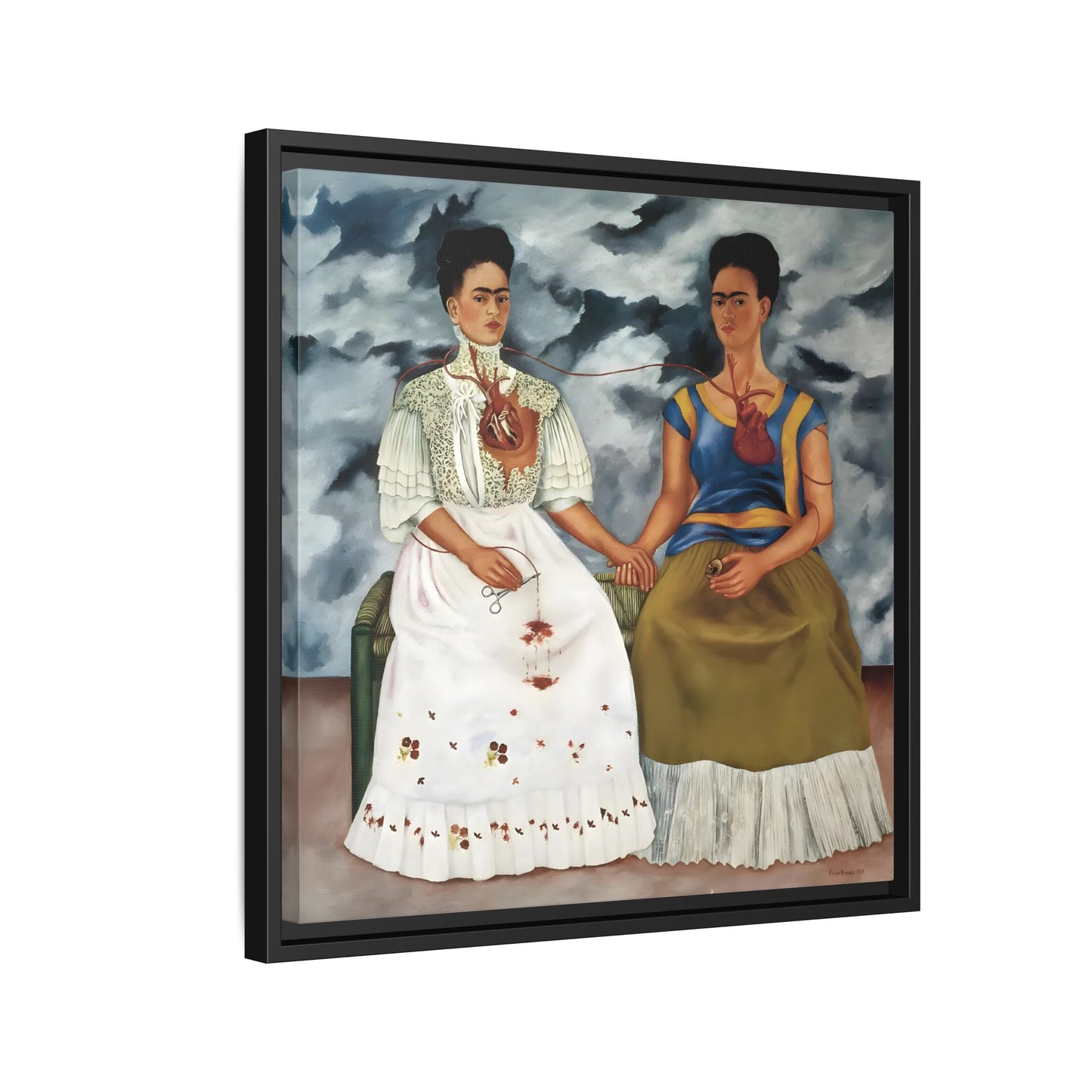 Two Fridas Canvas Prints - Famous Mexican Kahlo Wall Art