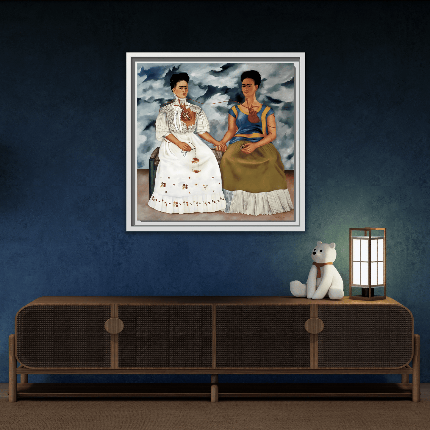 Two Fridas Canvas Prints - Famous Mexican Kahlo Wall Art