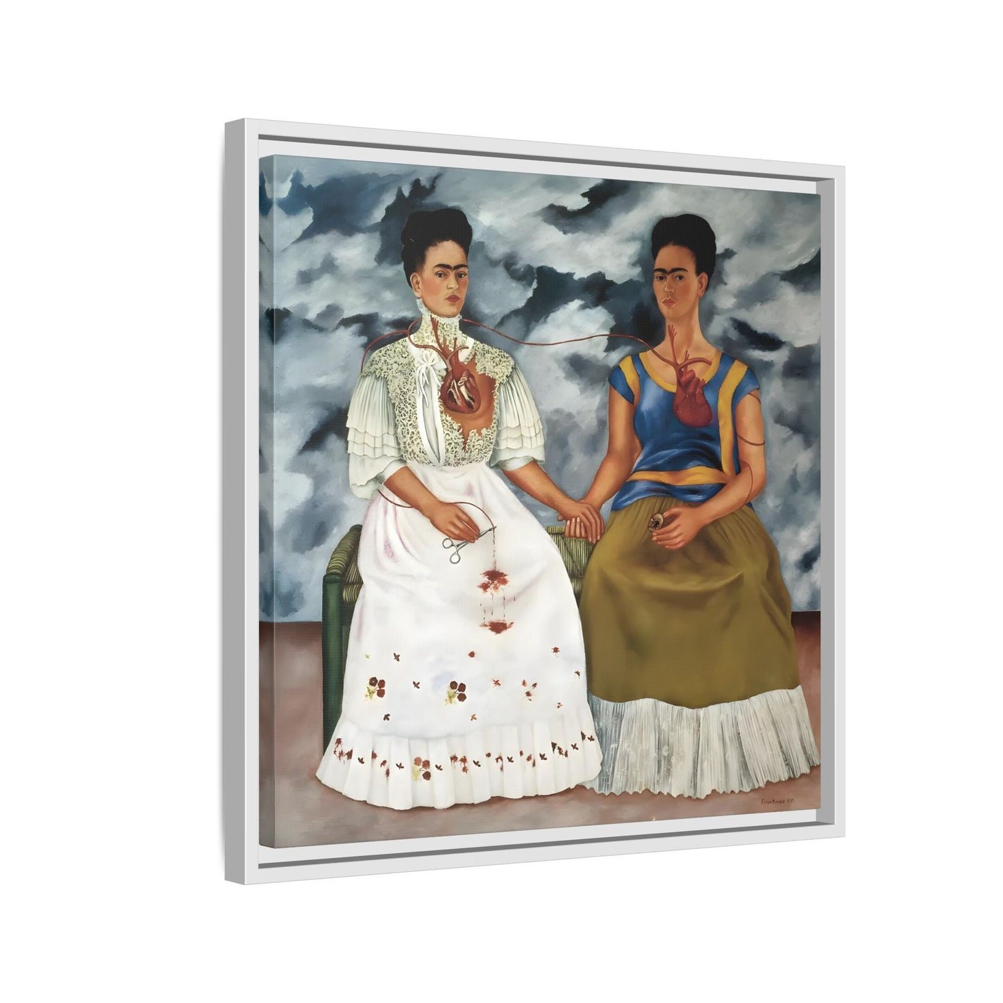 Two Fridas Canvas Prints - Famous Mexican Kahlo Wall Art