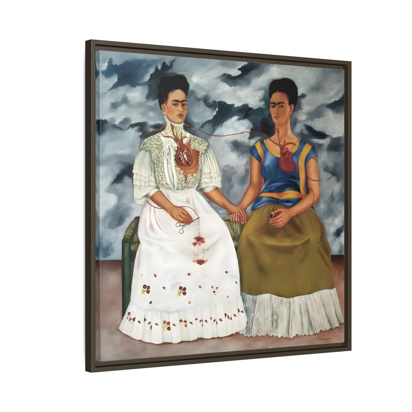 Two Fridas Canvas Prints - Famous Mexican Kahlo Wall Art