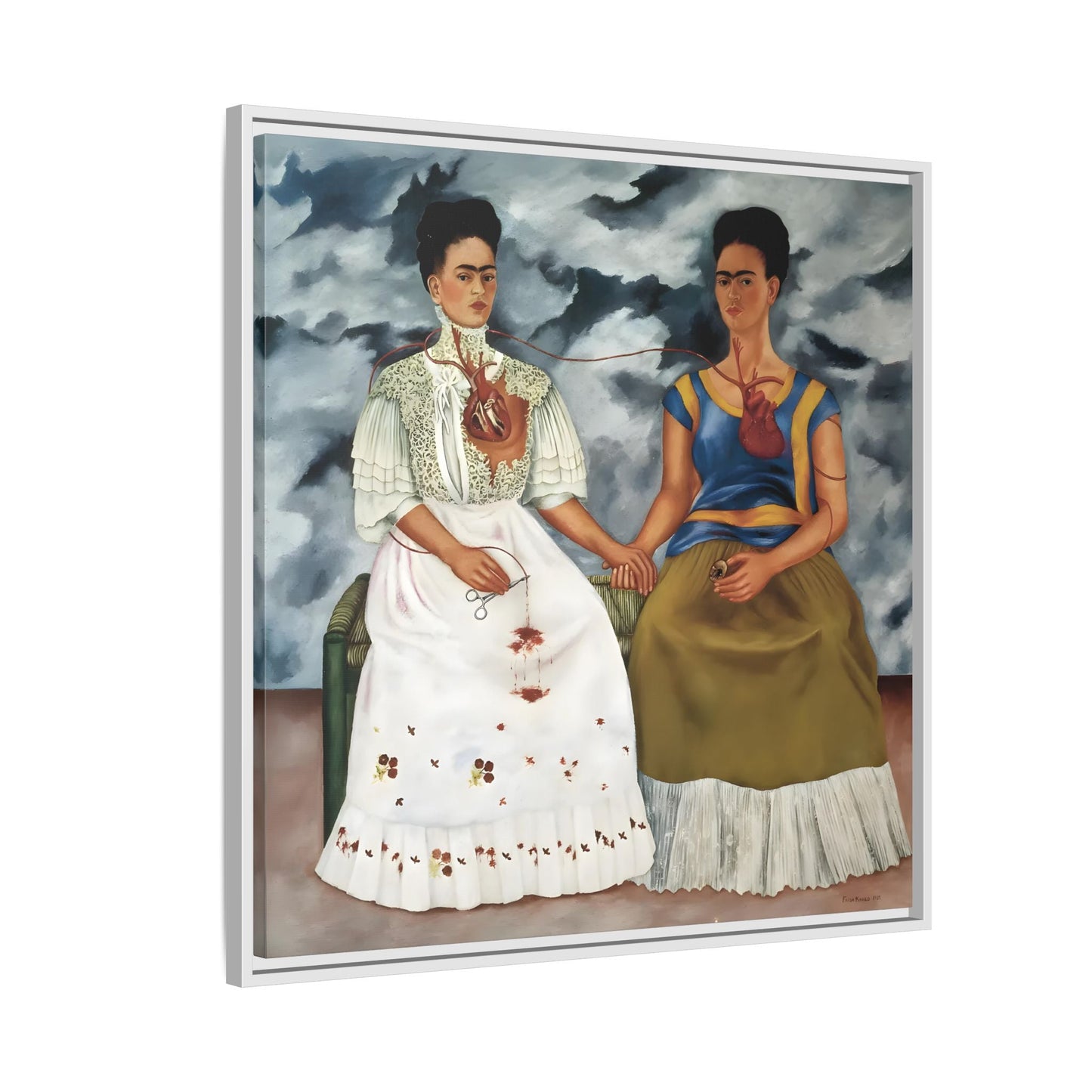 Two Fridas Canvas Prints - Famous Mexican Kahlo Wall Art
