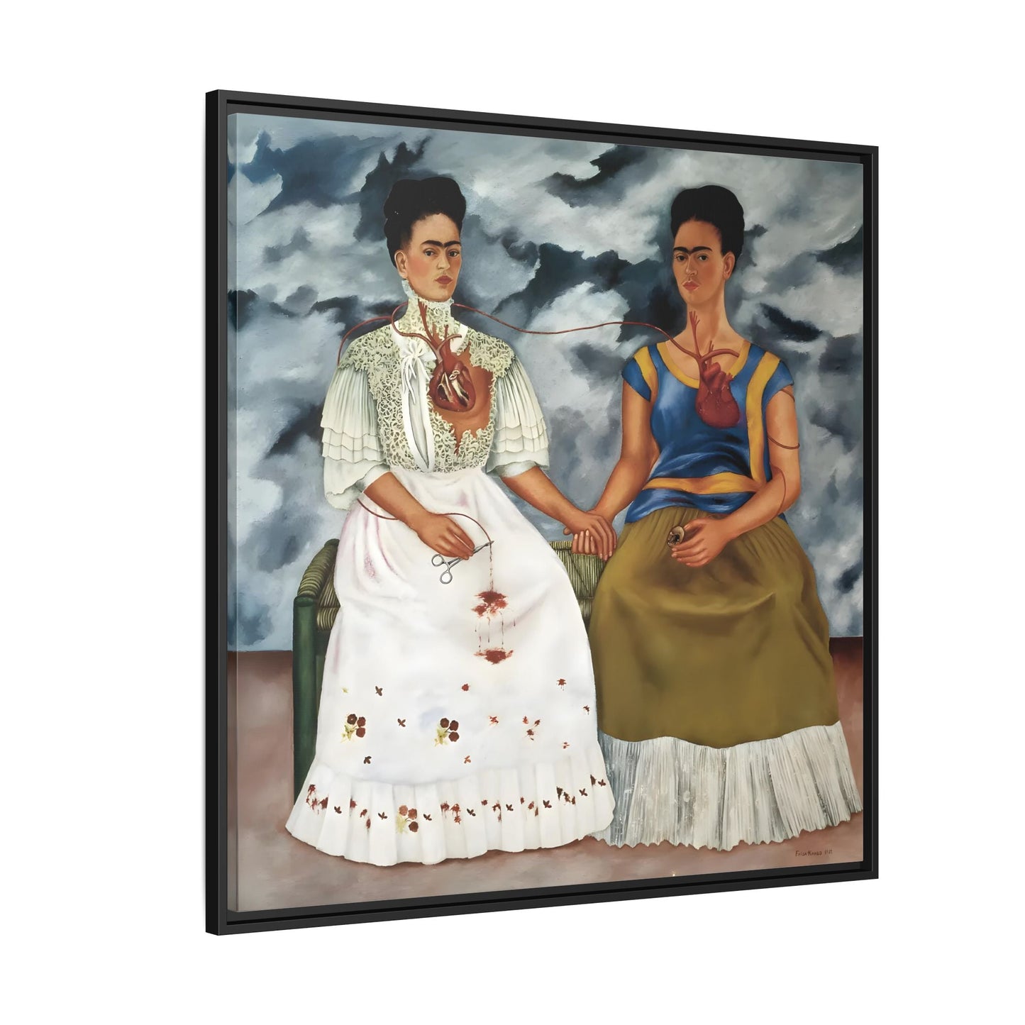 Two Fridas Canvas Prints - Famous Mexican Kahlo Wall Art