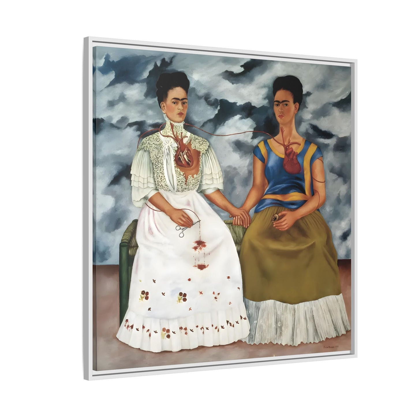 Two Fridas Canvas Prints - Famous Mexican Kahlo Wall Art