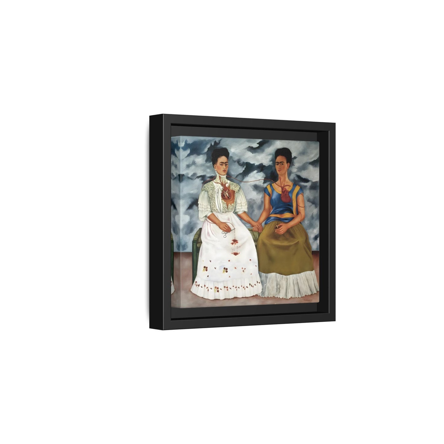 Two Fridas Canvas Prints - Famous Mexican Kahlo Wall Art