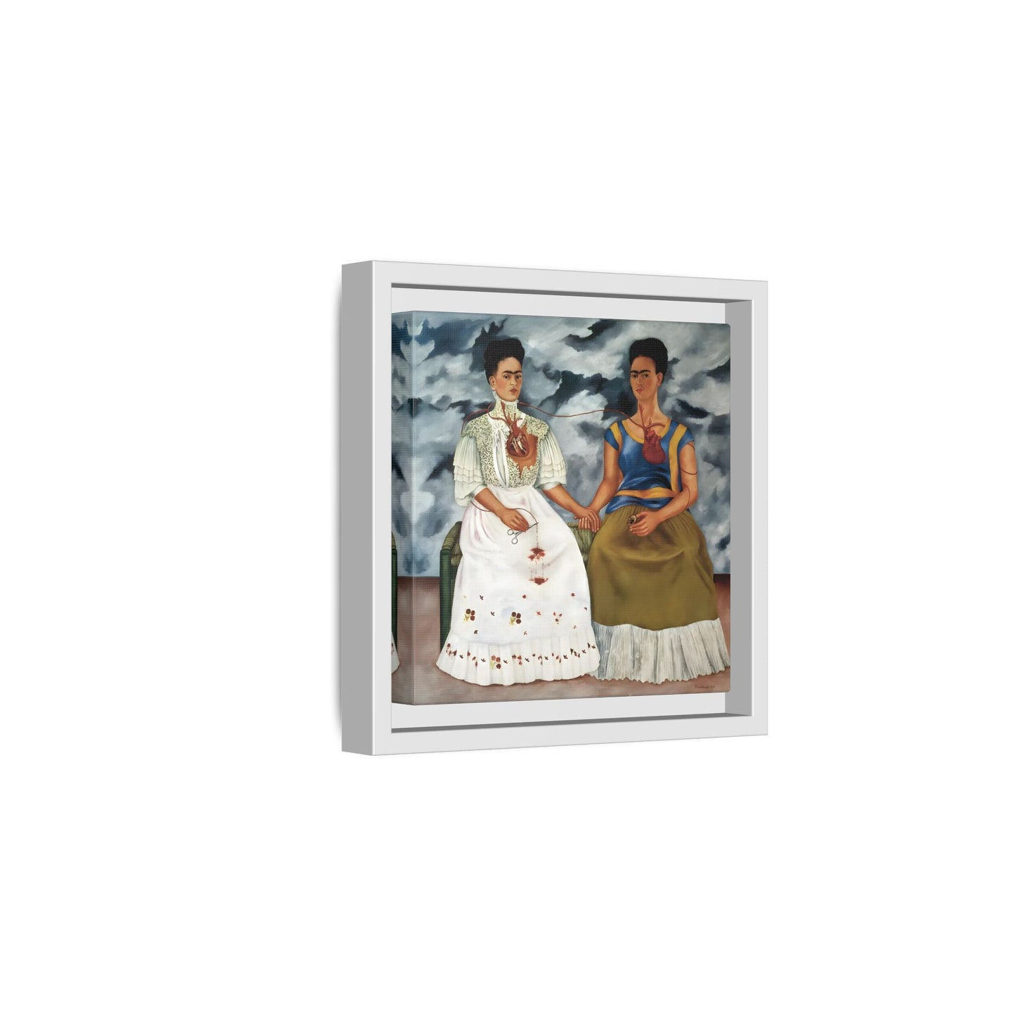 Two Fridas Canvas Prints - Famous Mexican Kahlo Wall Art