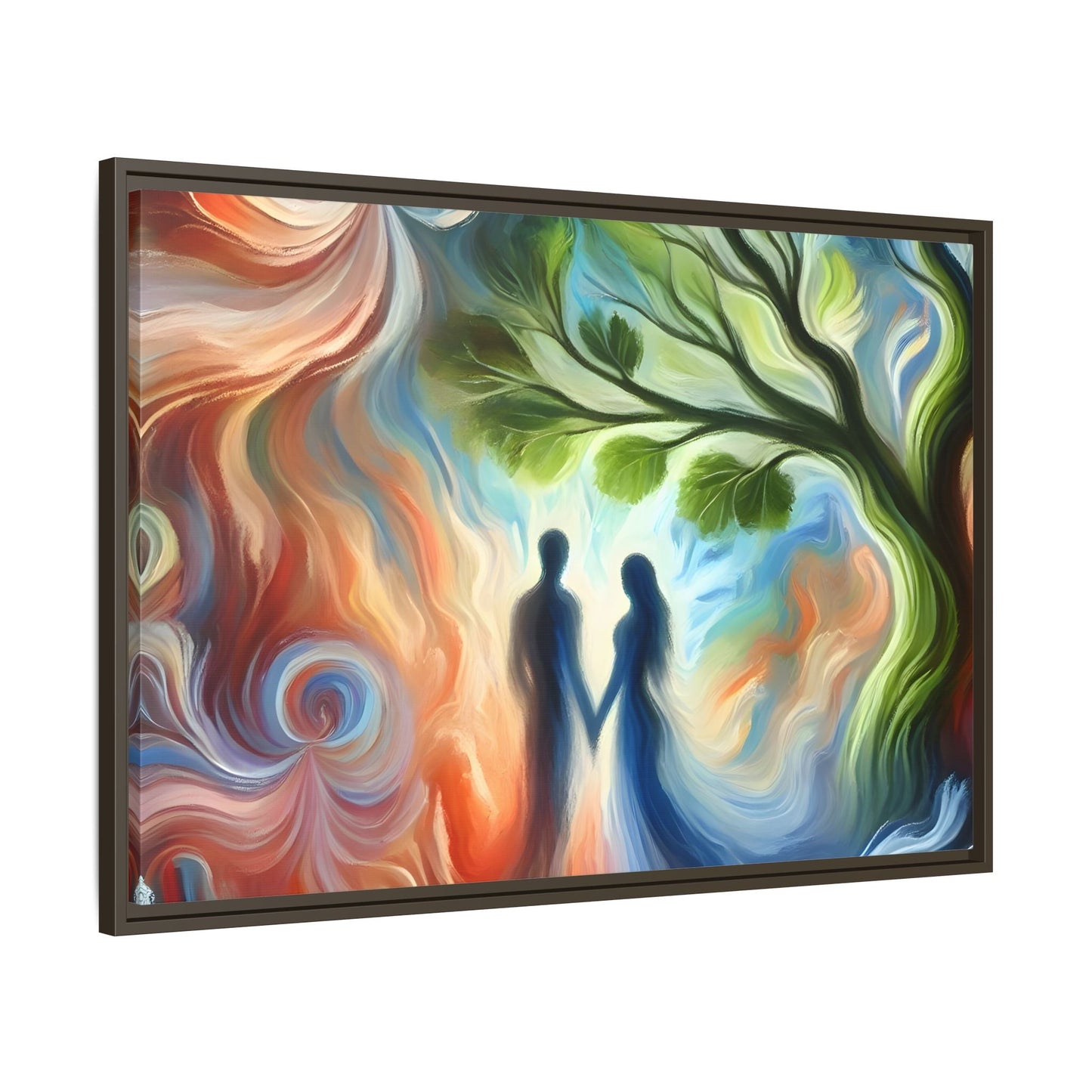 Valentine Romantic Couple Tree of Love Canvas Soulmate Wedding Wall Art