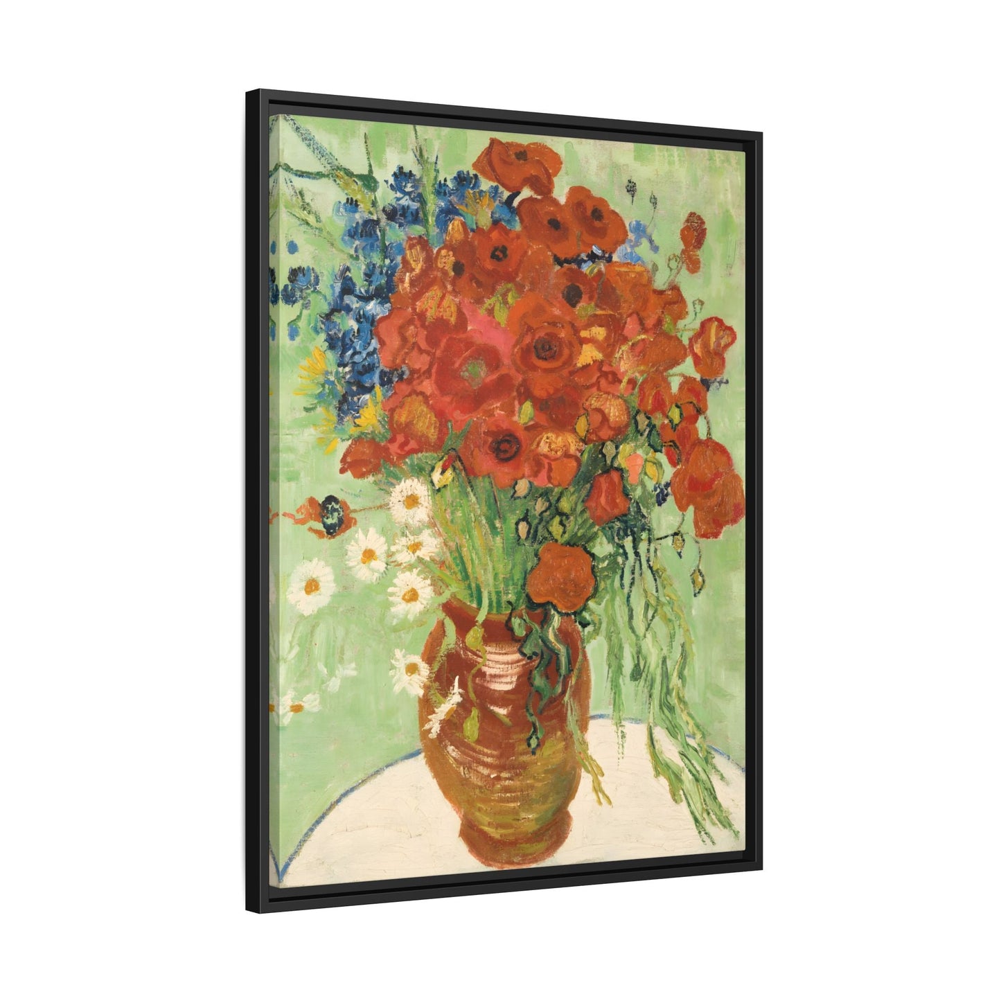 Wall Art Canvas Print Red Poppies Van Gogh Cornflowers Poppies Daisies Artwork