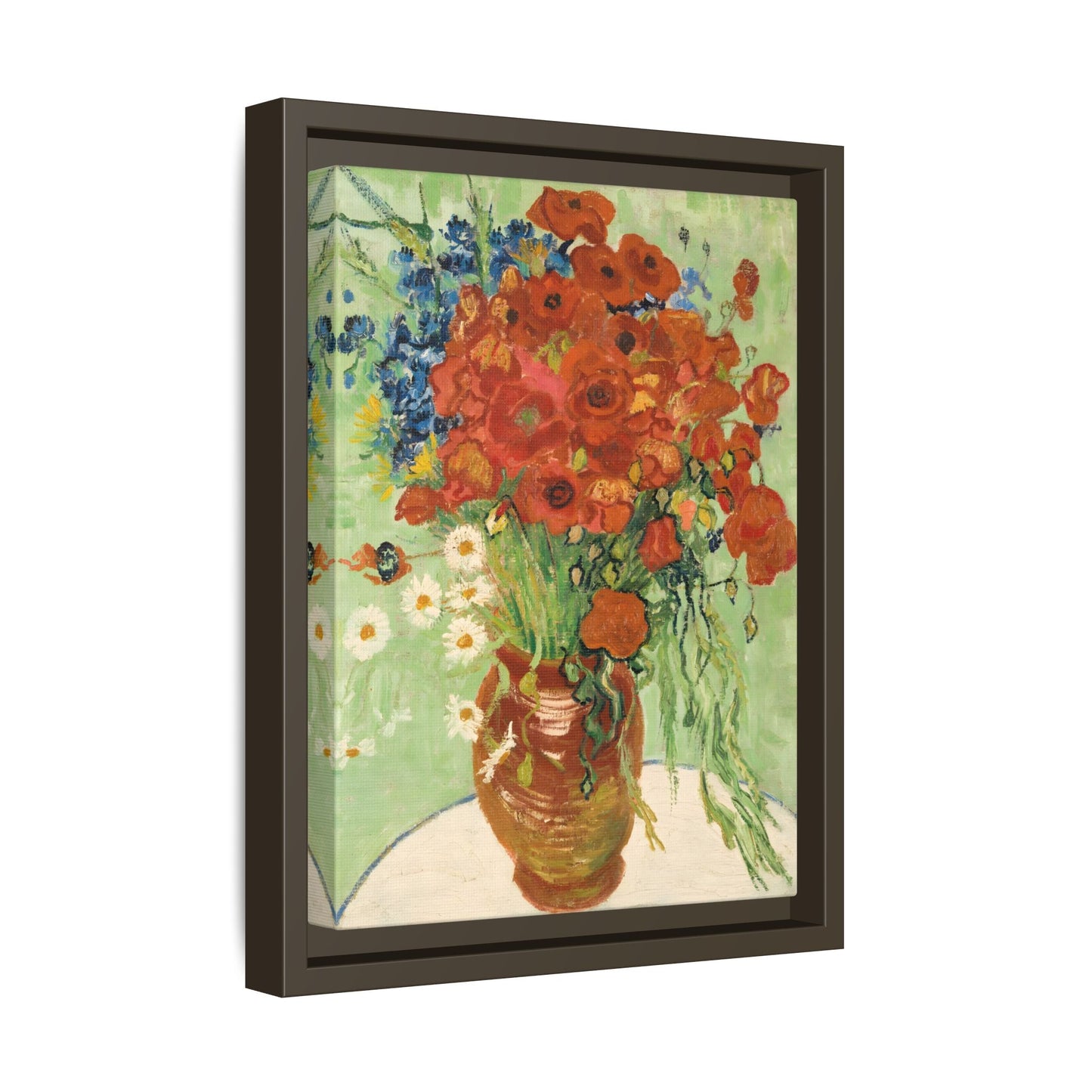 Wall Art Canvas Print Red Poppies Van Gogh Cornflowers Poppies Daisies Artwork