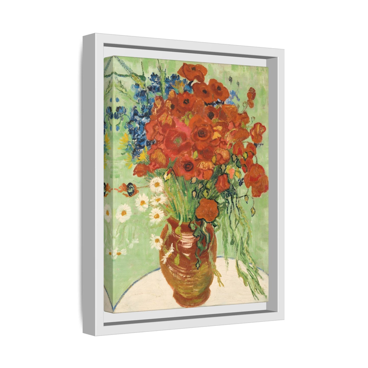 Wall Art Canvas Print Red Poppies Van Gogh Cornflowers Poppies Daisies Artwork