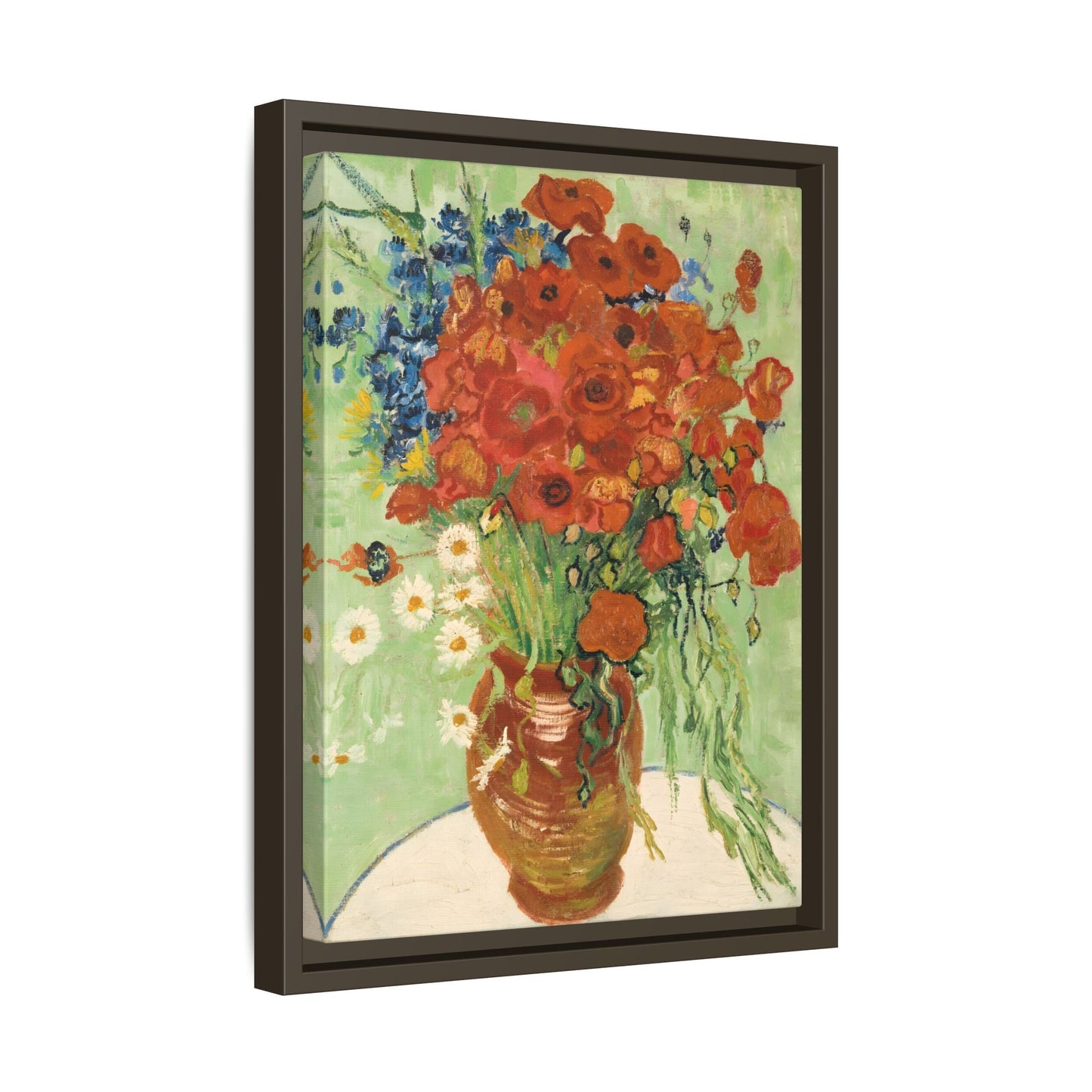 Wall Art Canvas Print Red Poppies Van Gogh Cornflowers Poppies Daisies Artwork