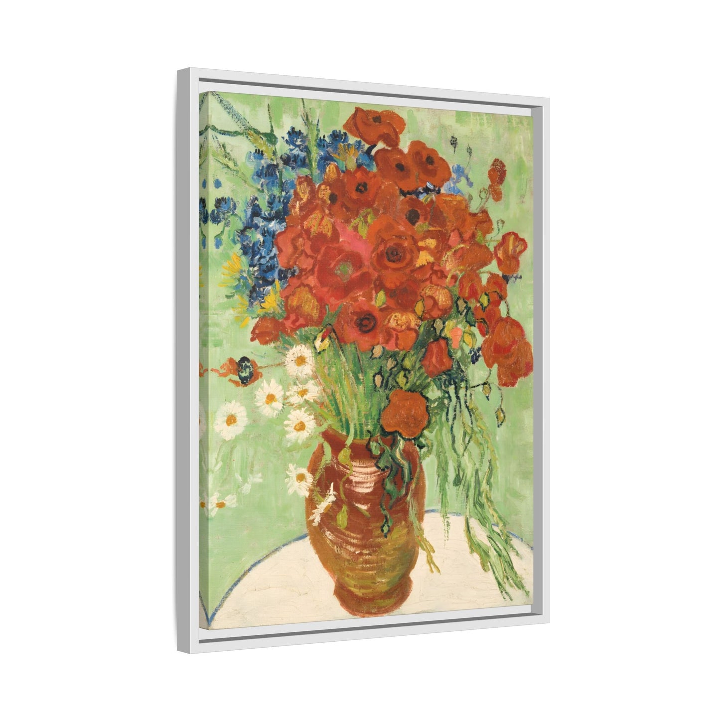 Wall Art Canvas Print Red Poppies Van Gogh Cornflowers Poppies Daisies Artwork