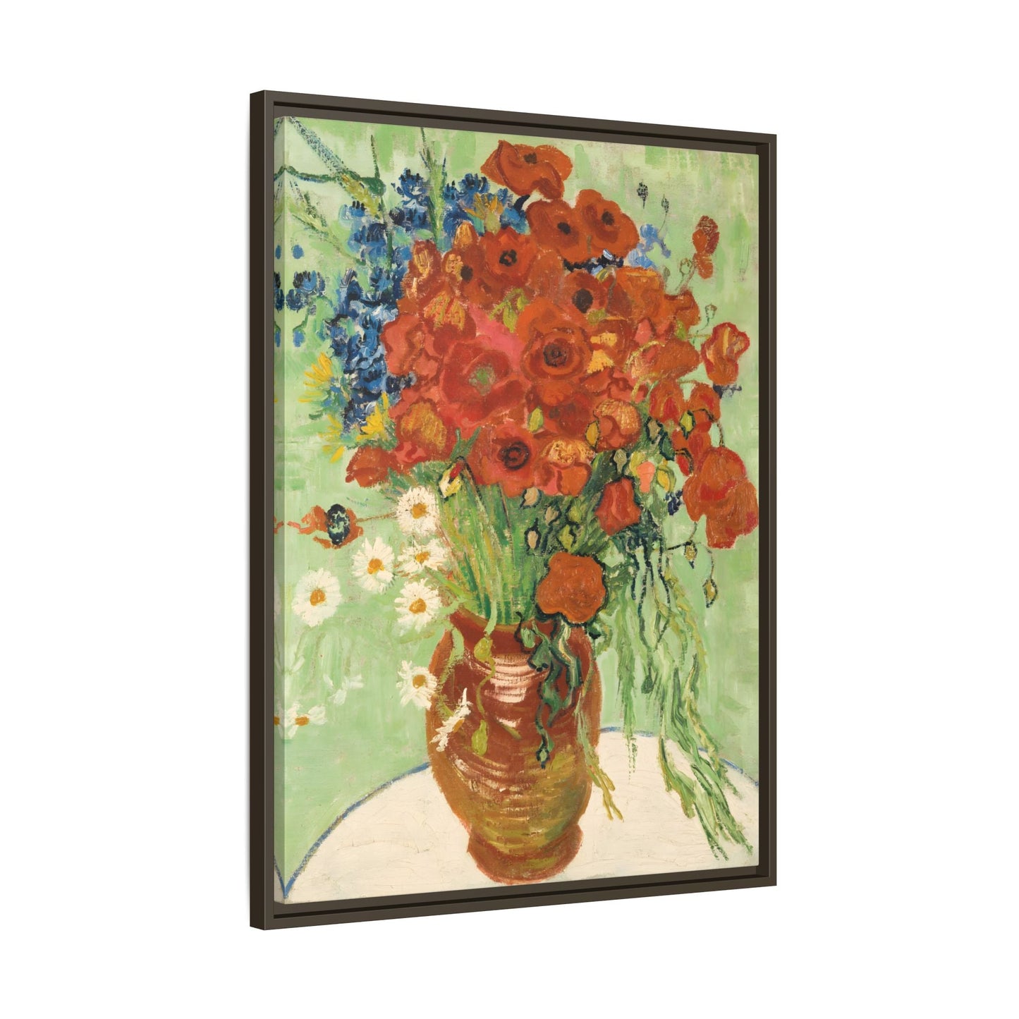 Wall Art Canvas Print Red Poppies Van Gogh Cornflowers Poppies Daisies Artwork