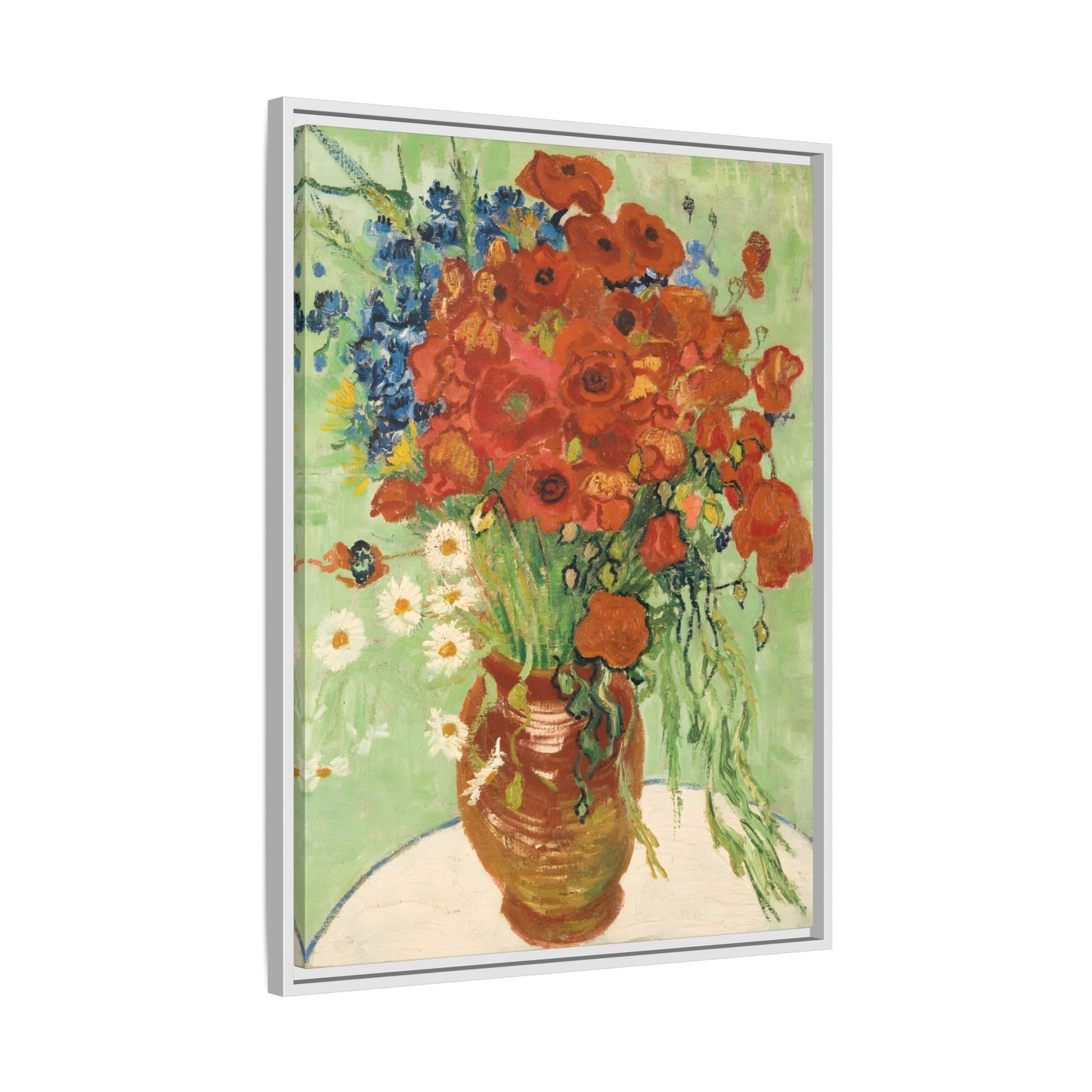 Wall Art Canvas Print Red Poppies Van Gogh Cornflowers Poppies Daisies Artwork
