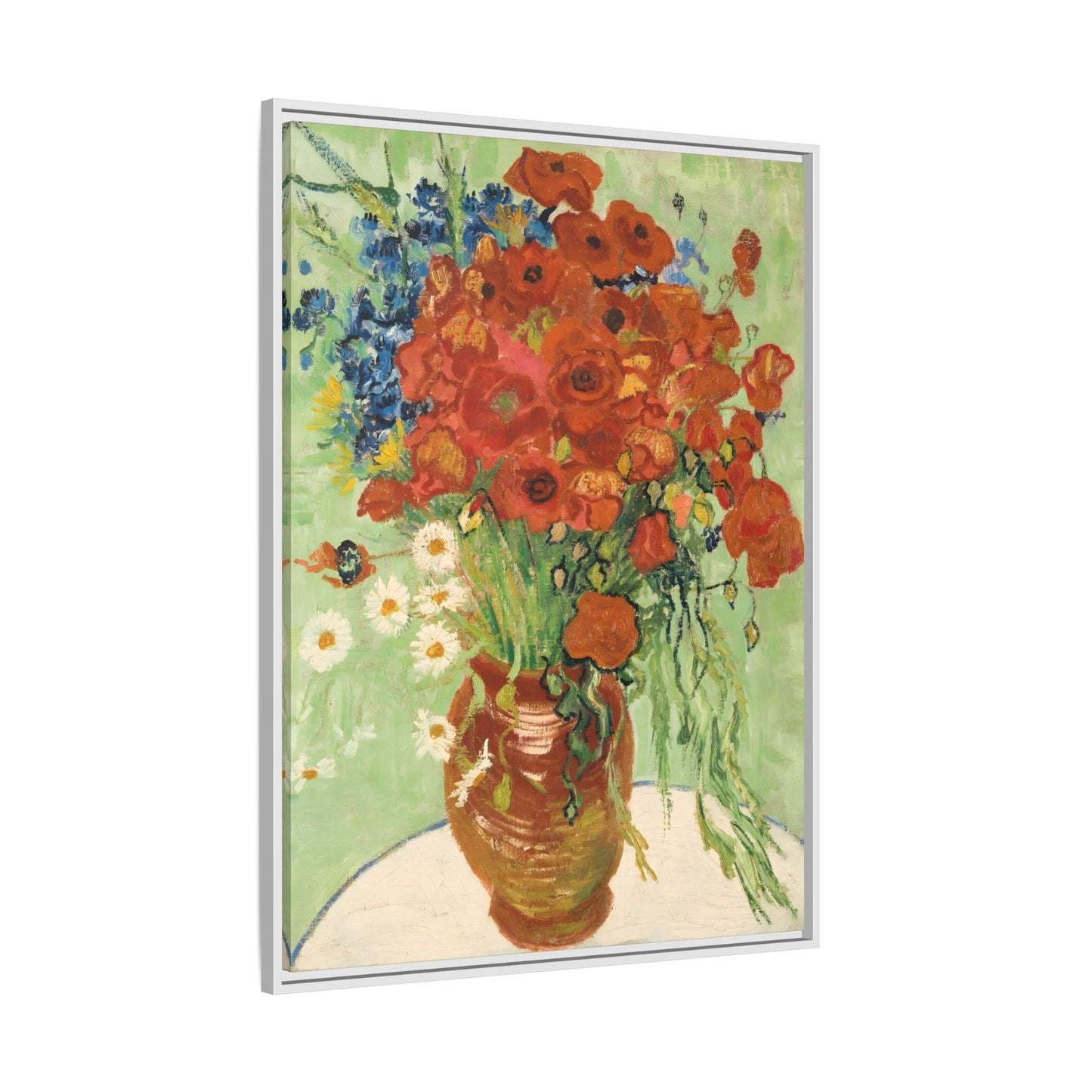 Wall Art Canvas Print Red Poppies Van Gogh Cornflowers Poppies Daisies Artwork