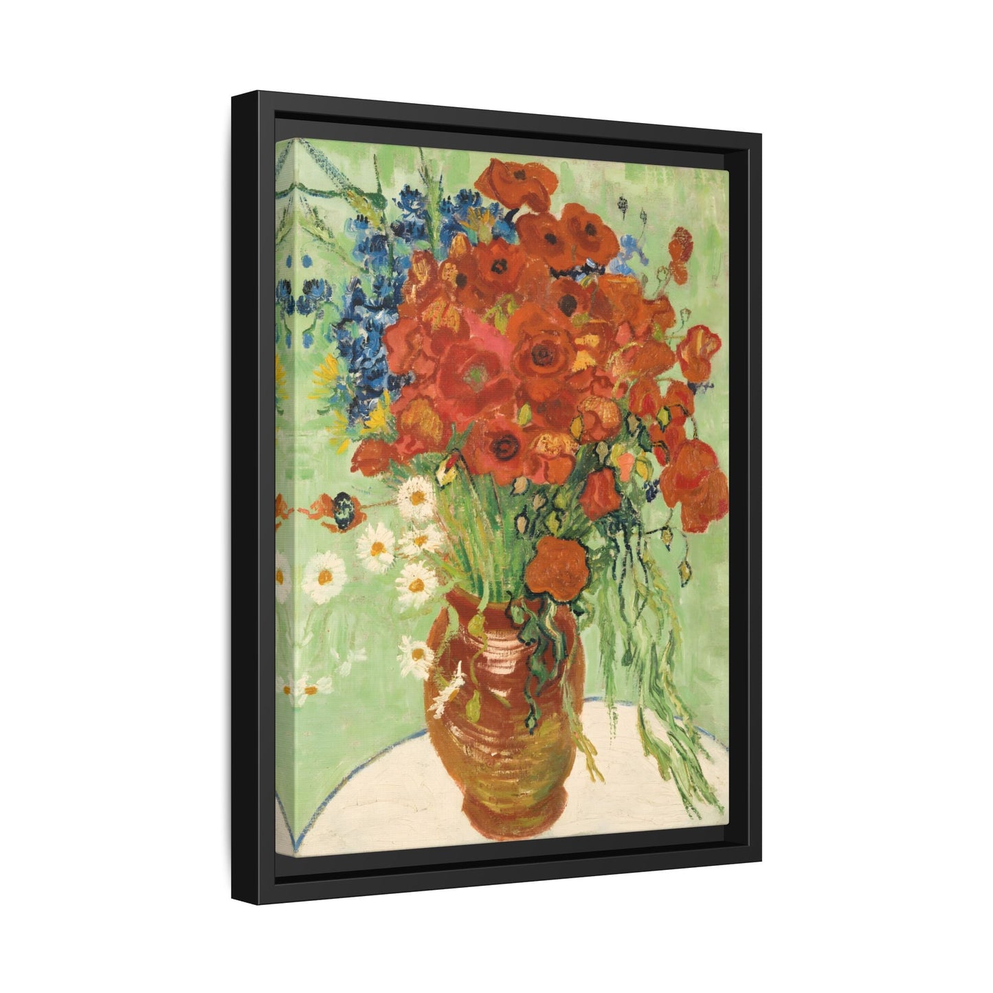 Wall Art Canvas Print Red Poppies Van Gogh Cornflowers Poppies Daisies Artwork
