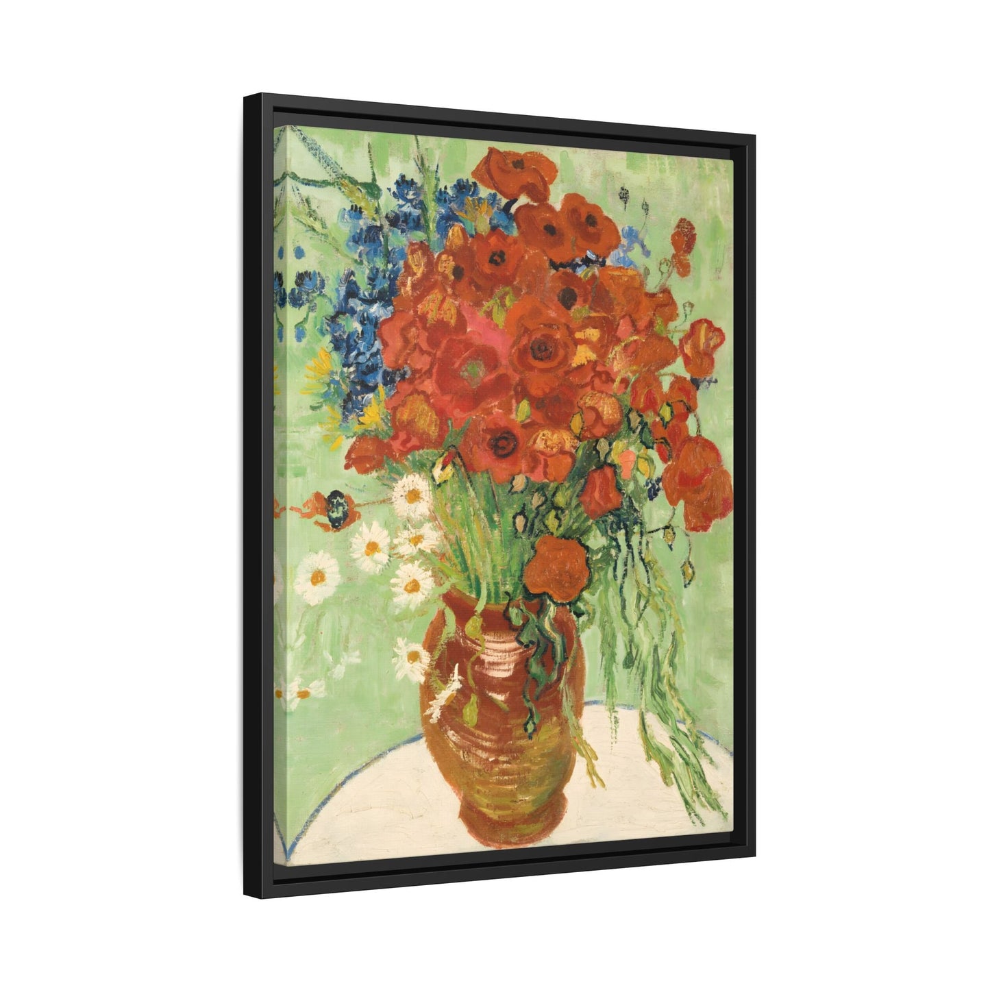 Wall Art Canvas Print Red Poppies Van Gogh Cornflowers Poppies Daisies Artwork