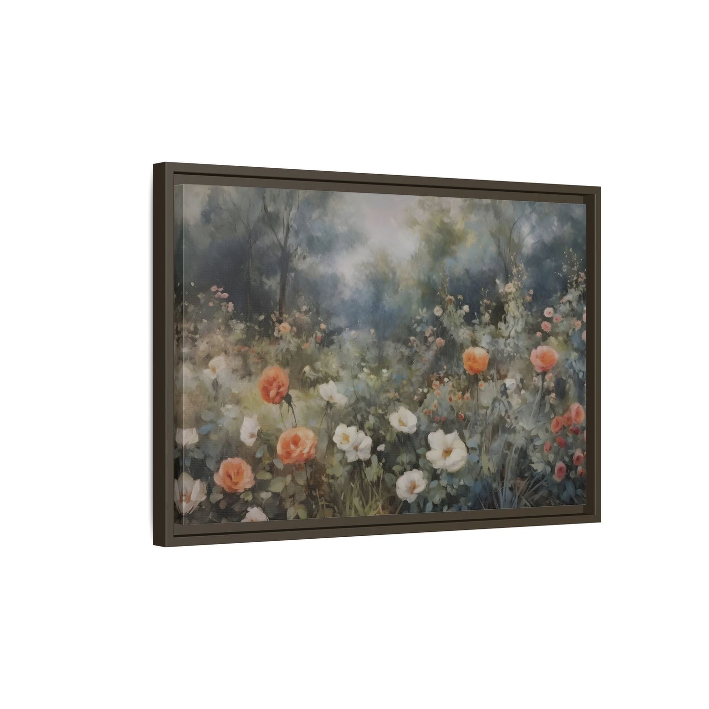 Wildflower Field Wall Art Canvas Print, Nature Framed Large Floral Prints