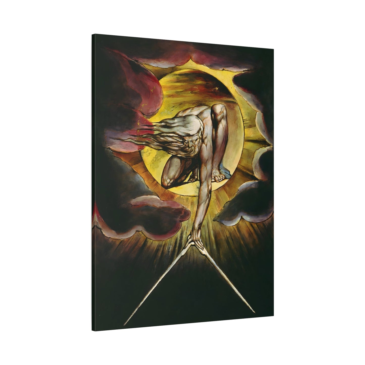 William Blake Ancient of Days - Canvas Wall Art Painting Print