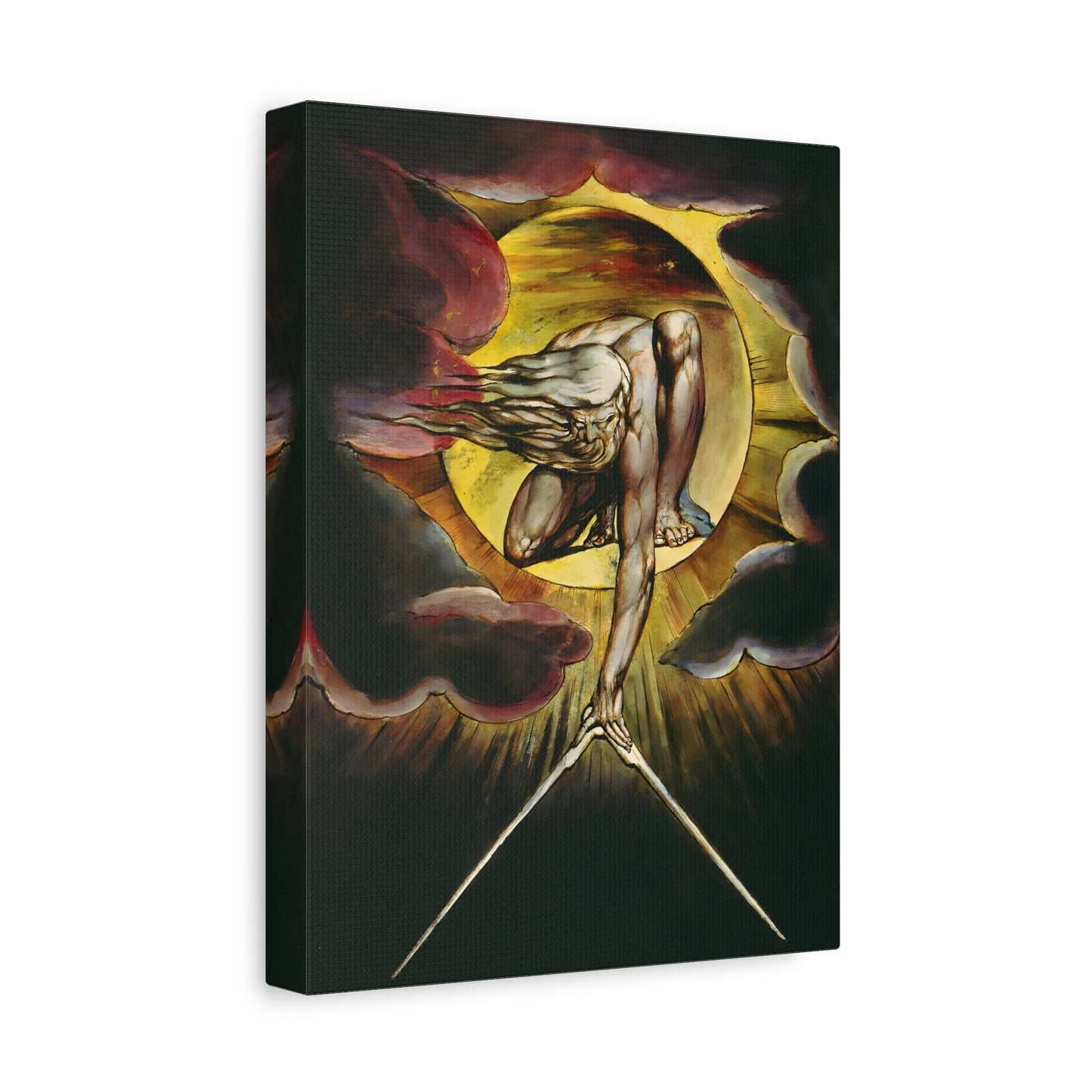 William Blake Ancient of Days - Canvas Wall Art Painting Print