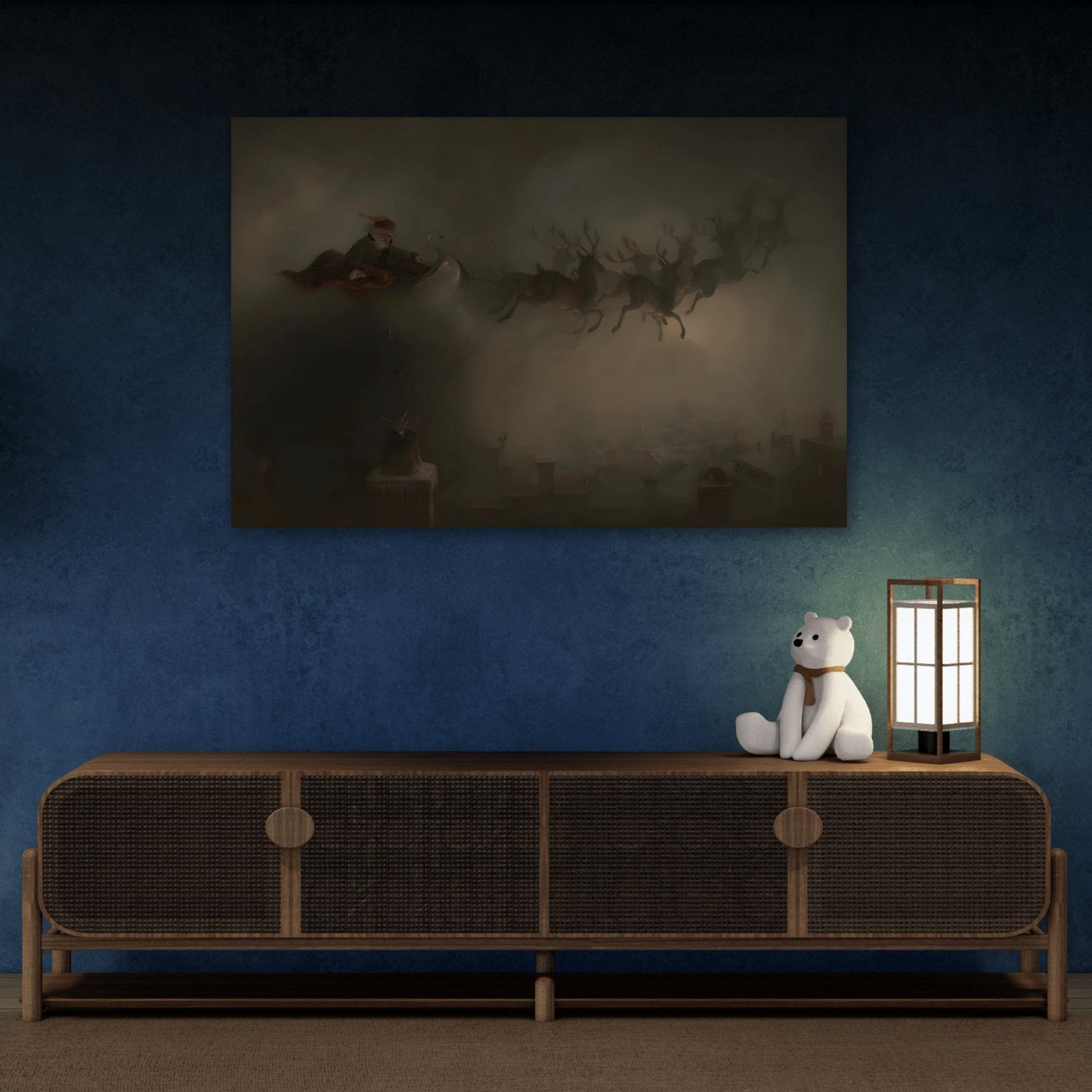 William Holbrook Beard Santa Claus - Canvas Art Reproduction