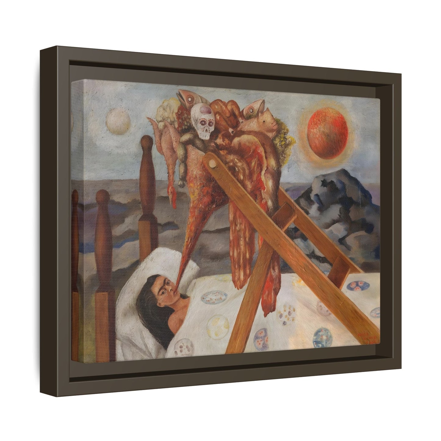 Without Hope Canvas Print - Famous Kahlo Wall Art in Exclusive Frame