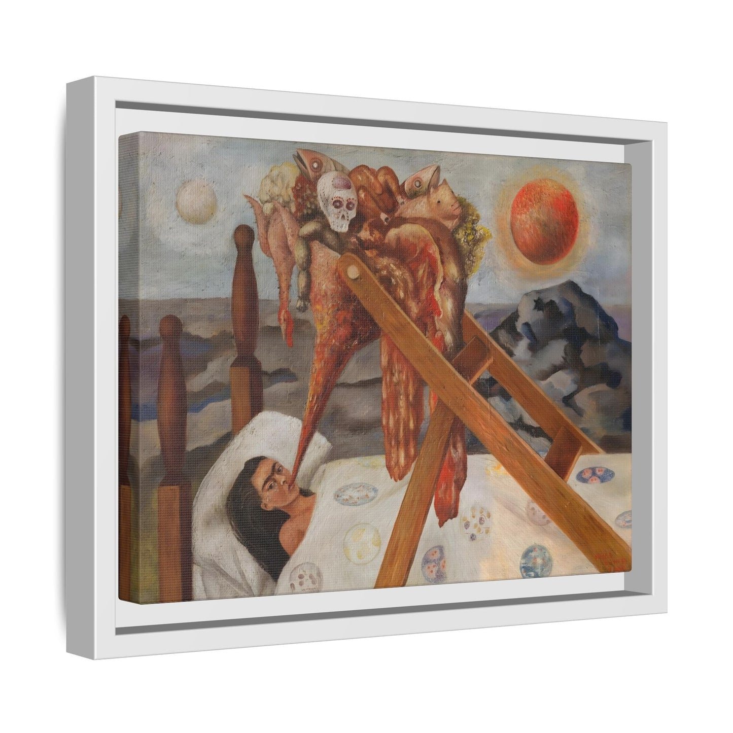 Without Hope Canvas Print - Famous Kahlo Wall Art in Exclusive Frame